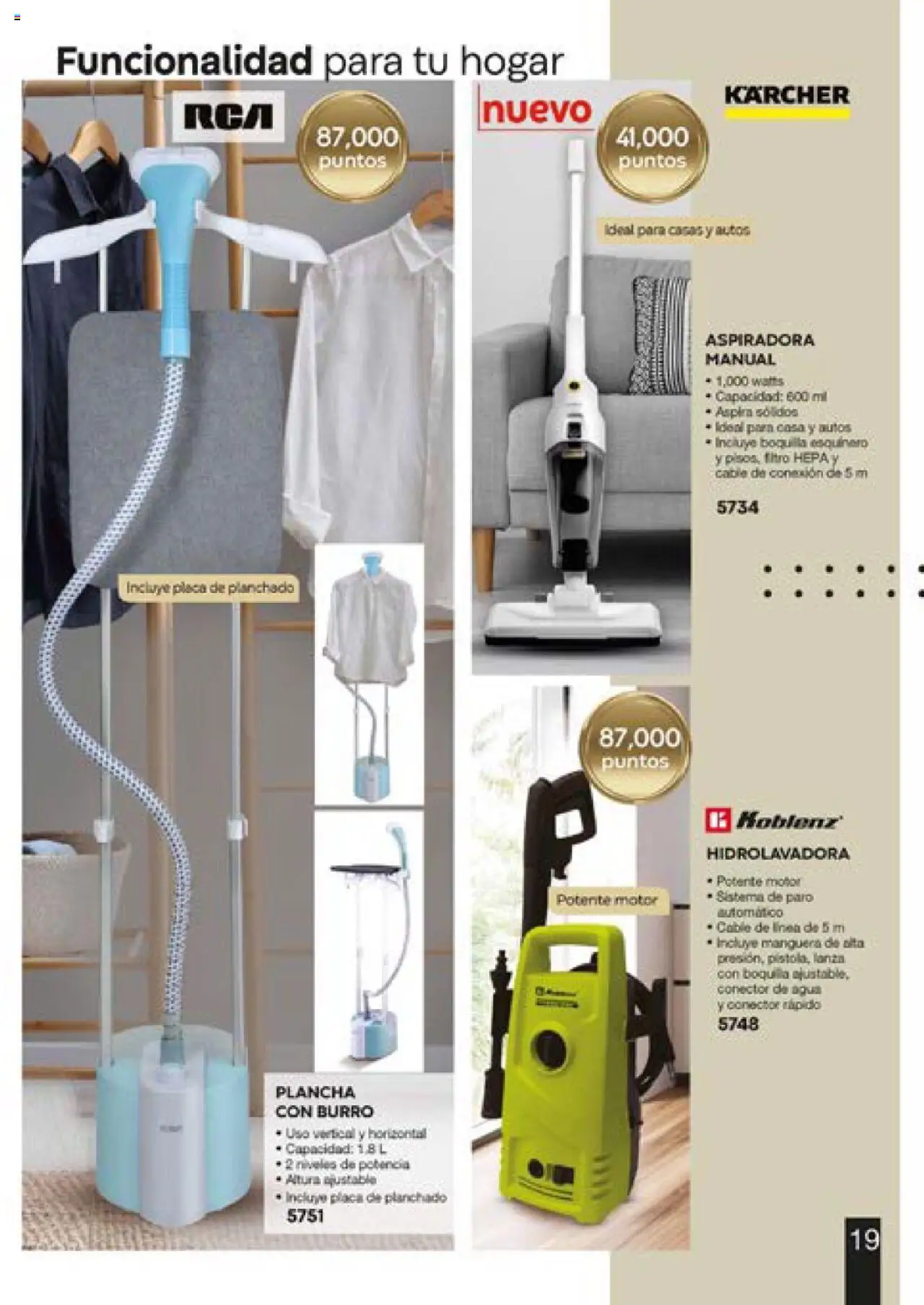 Vista previa las ofertas de la tienda Fuller - Catálogo Puntos desde el 13/06/2025 - Agua, Conector, Hidrolavadora, Aspiradora, Plancha, Manguera, Cable, Filtro HEPA