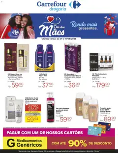 Pré-Visualização do folheto "Carrefour ofertas Drogaria Dia das Maes" da loja Carrefour válido a partir de 01/05/2026