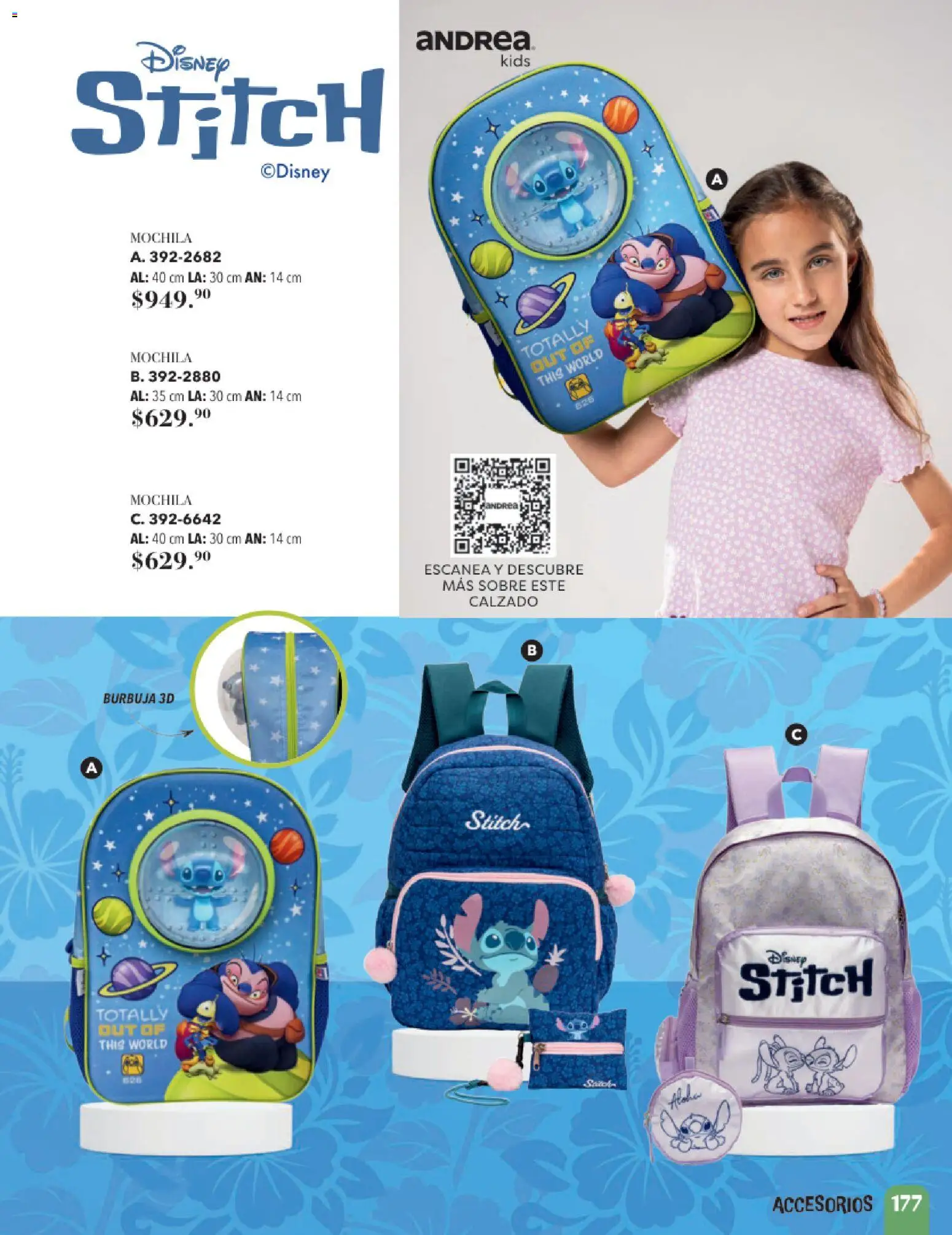 Vista previa las ofertas de la tienda Andrea - Andrea catálogo Infantil desde el 24/05/2026 - Mochila, Sobre