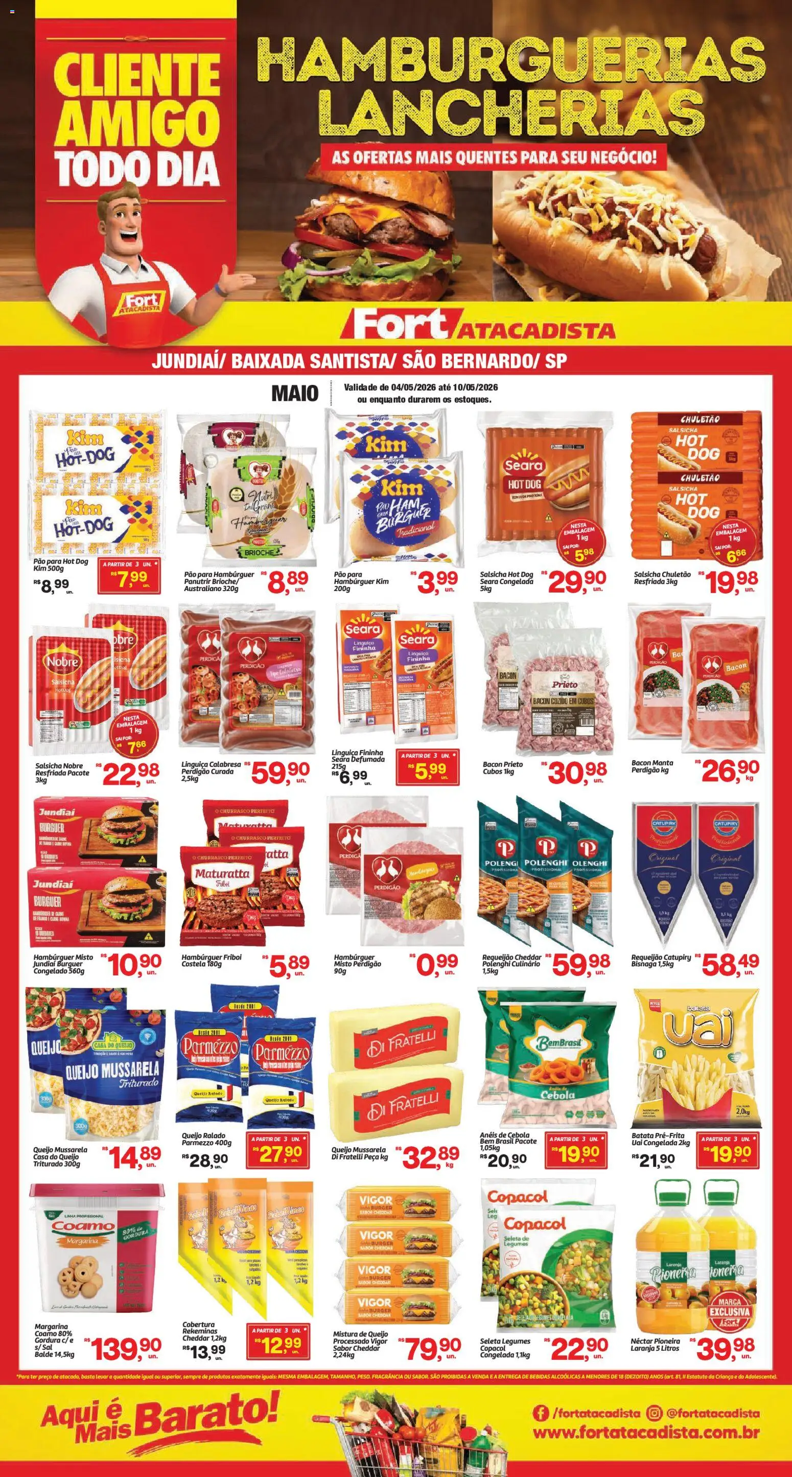 Pré-Visualização do folheto "Fort Atacadista ofertas Food Service" da loja Fort Atacadista válido a partir de 04/05/2026