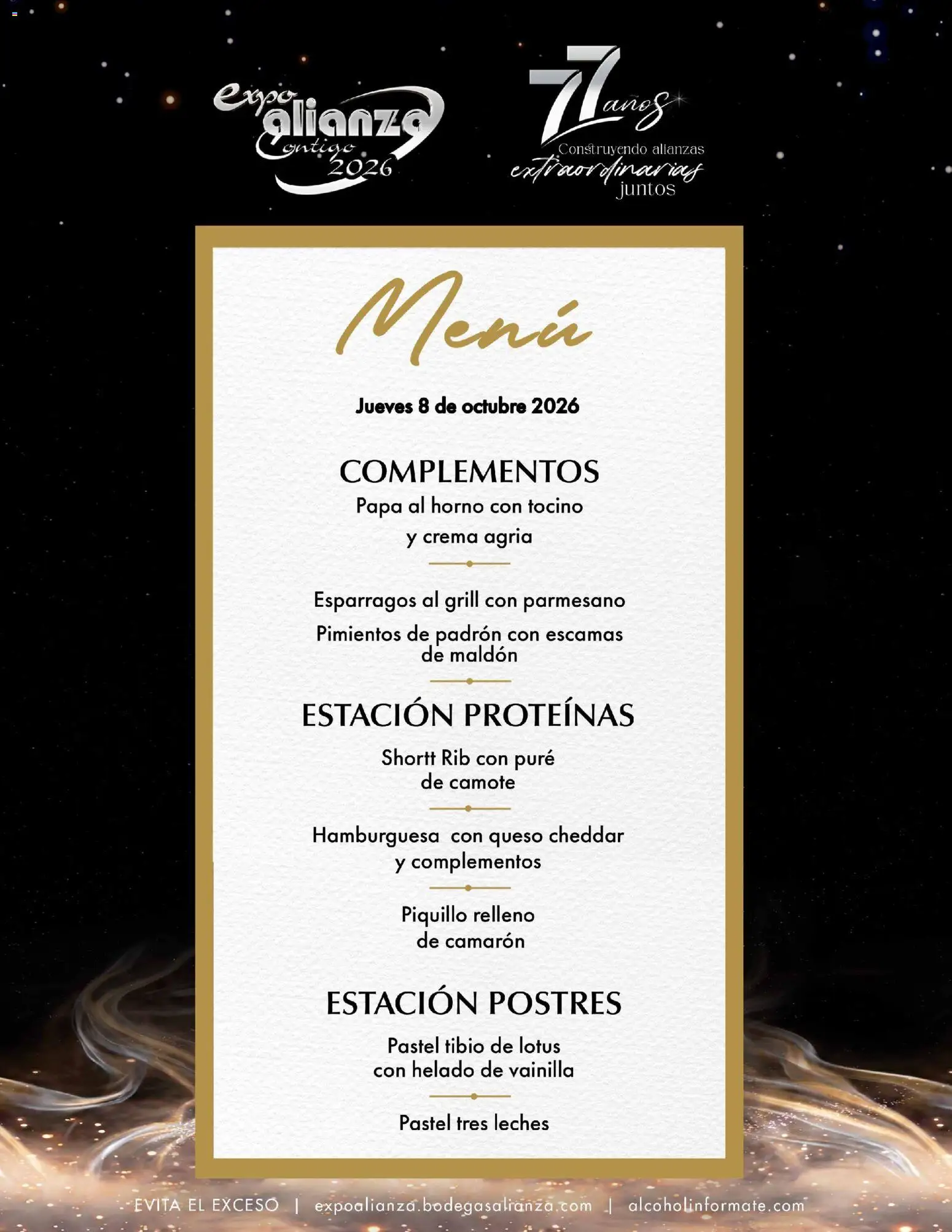 Vista previa las ofertas de la tienda Bodegas Alianza - Bodegas Alianza catálogo Expo Alianza desde el 30/09/2026 - Papa, Pastel, Espárragos, Vainilla, Lotus, Queso Cheddar, Tocino, Puré