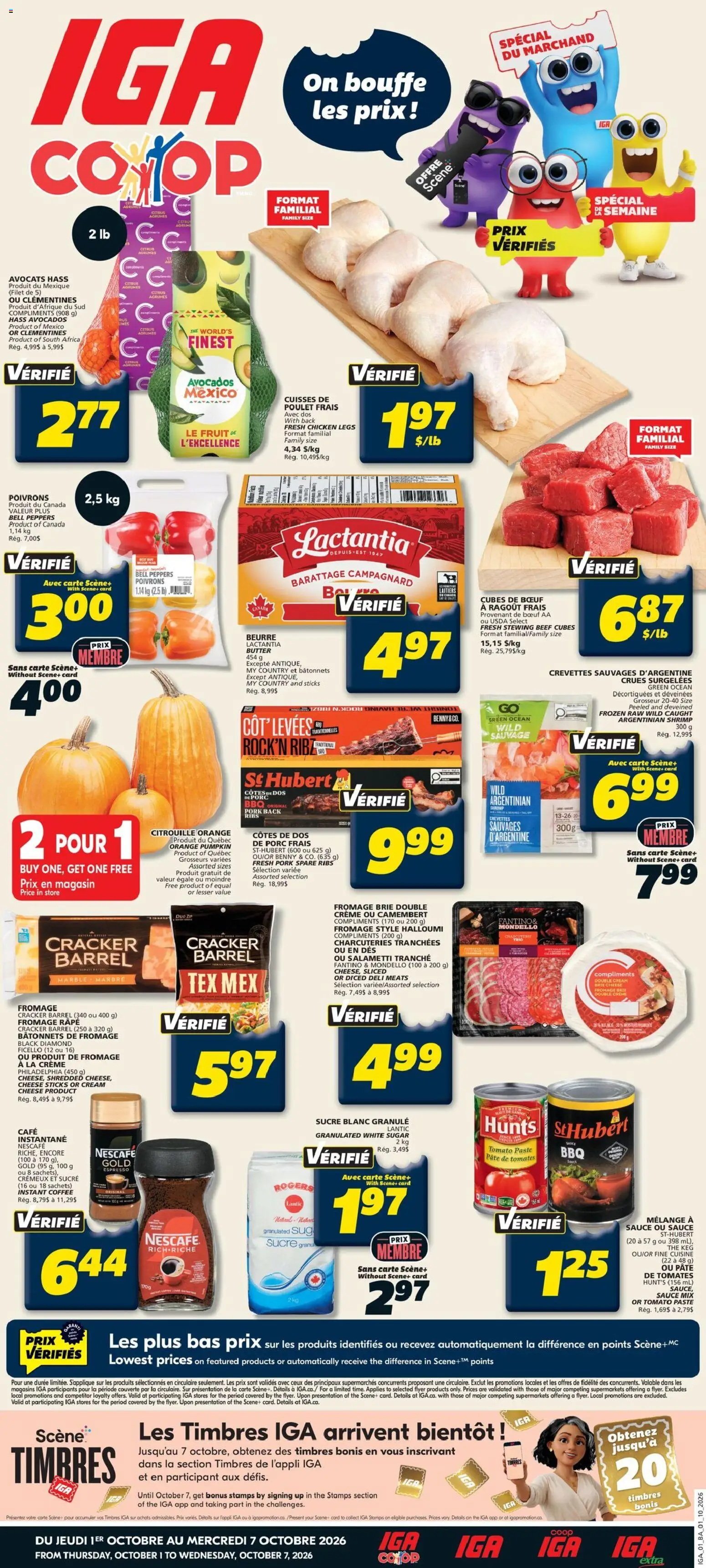 Preview of leaflet IGA weekly flyer / circulaire from shop IGA is valid from Oct 01, 2026