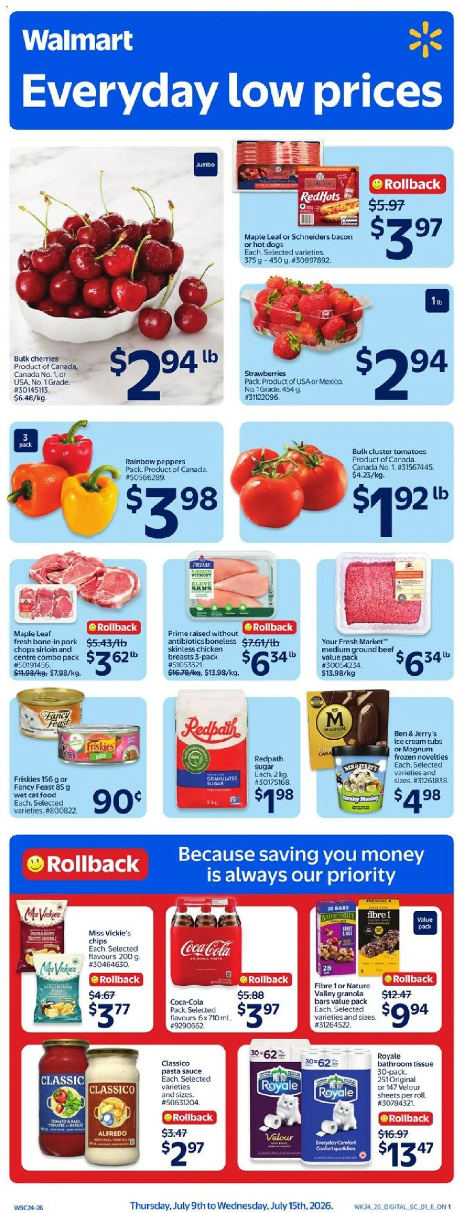 Preview of leaflet Walmart weekly flyer from shop Walmart is valid from Jul 09, 2026
