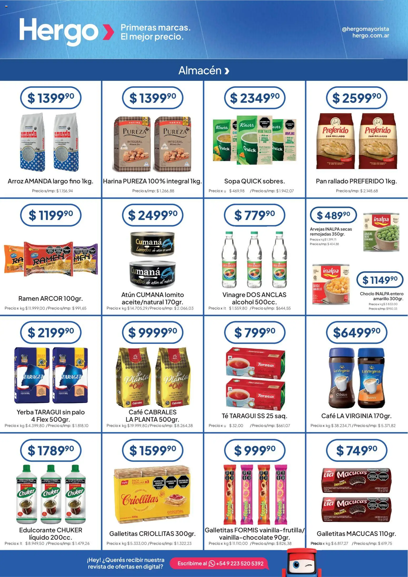 Vista previa del folleto de la tienda Hergo válido desde el 09/09/2026 - Té, Pan, Arroz, Galletitas, Planta, Revista, Sopa, Pimentón