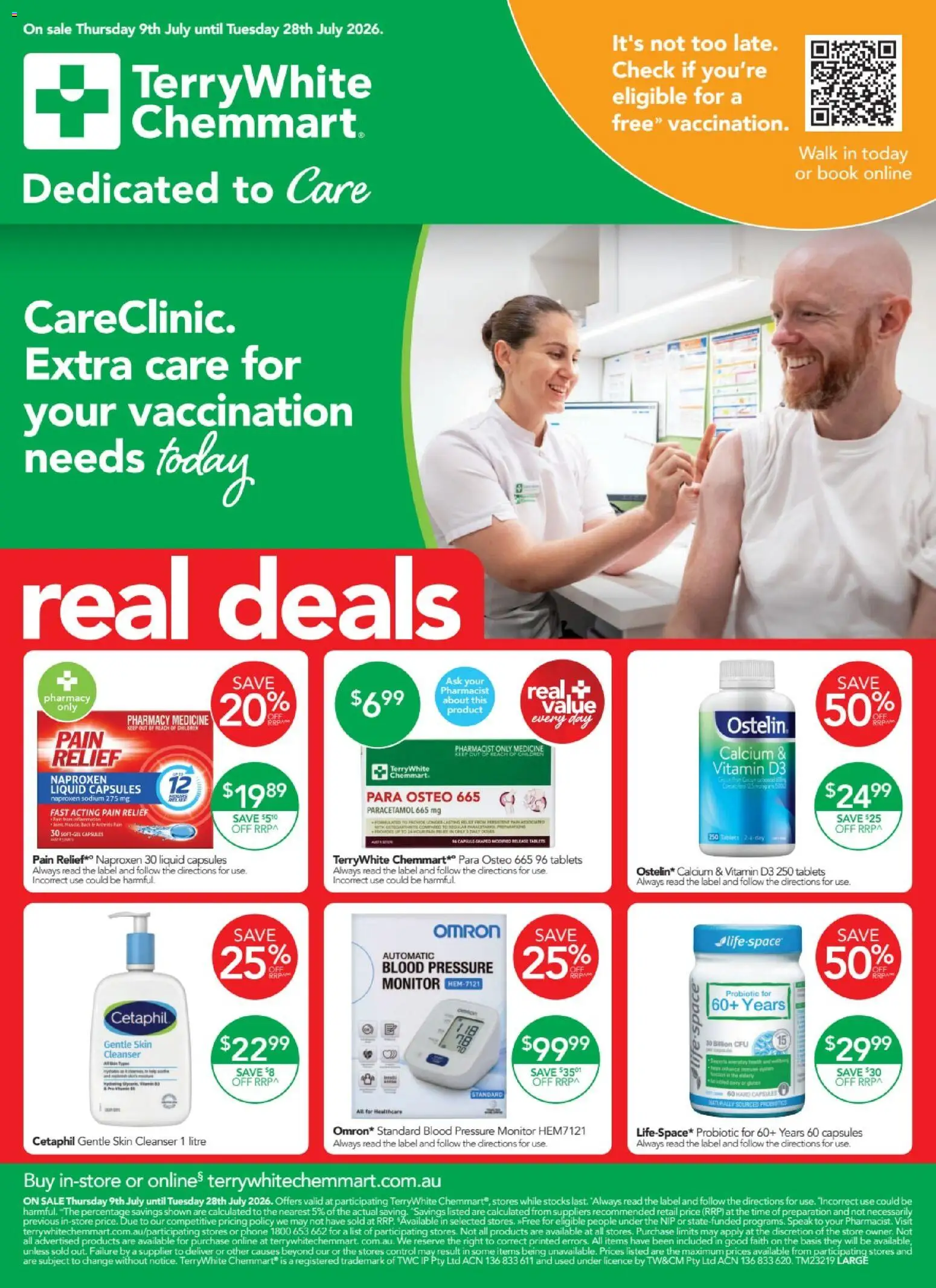 Preview of catalogue Terry White catalogue Aberglasslyn from shop Terry White valid 09/07/2026 - Probiotics, Capsules, Phone, Monitor, Tablets, Vitamin, Pain relief
