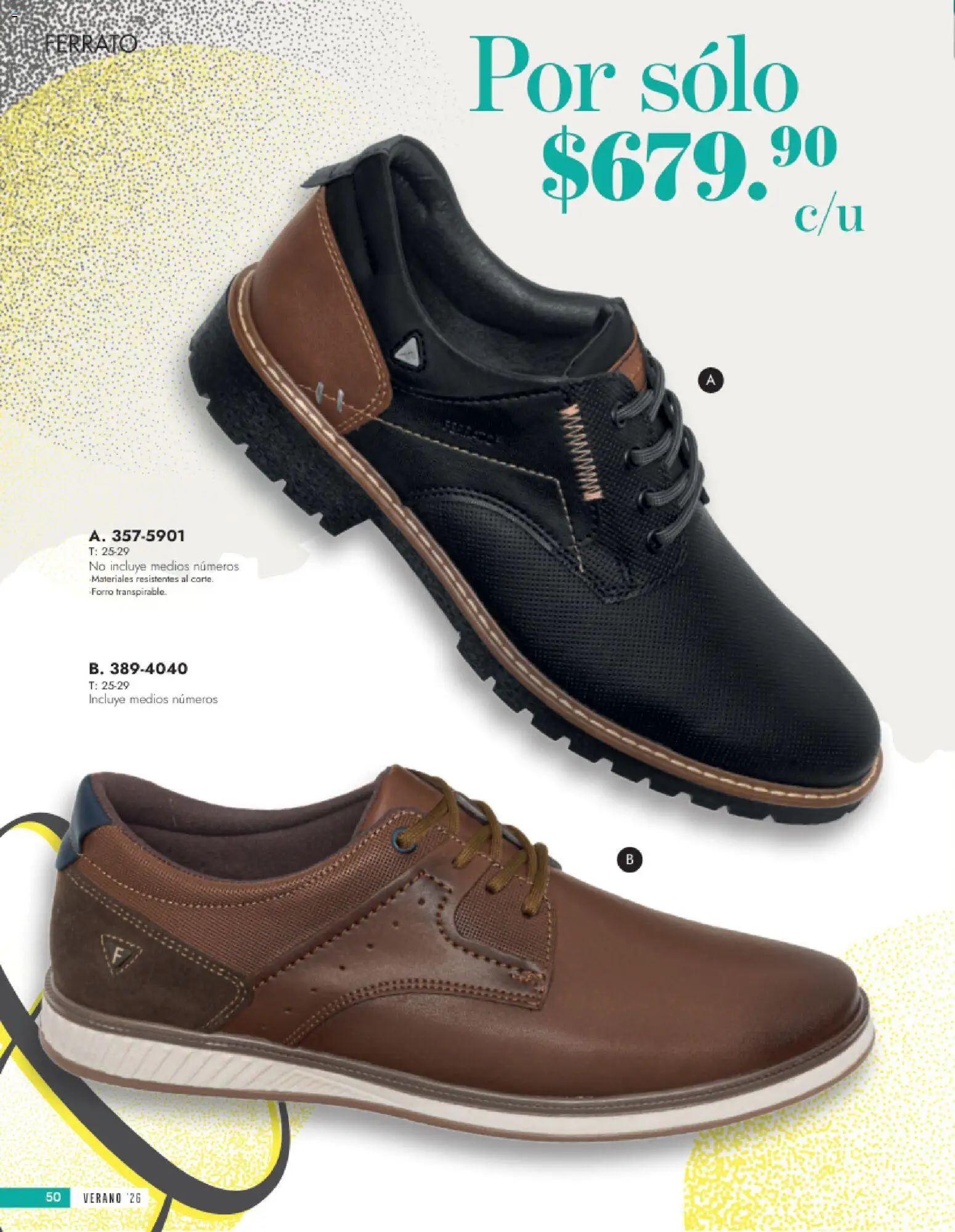 Vista previa las ofertas de la tienda Andrea - Andrea catálogo Calzado Caballero desde el 24/05/2026 