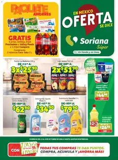 Vista previa las ofertas de la tienda Soriana - Soriana Súper - En México Oferta se dice Soriana desde el 02/10/2026 