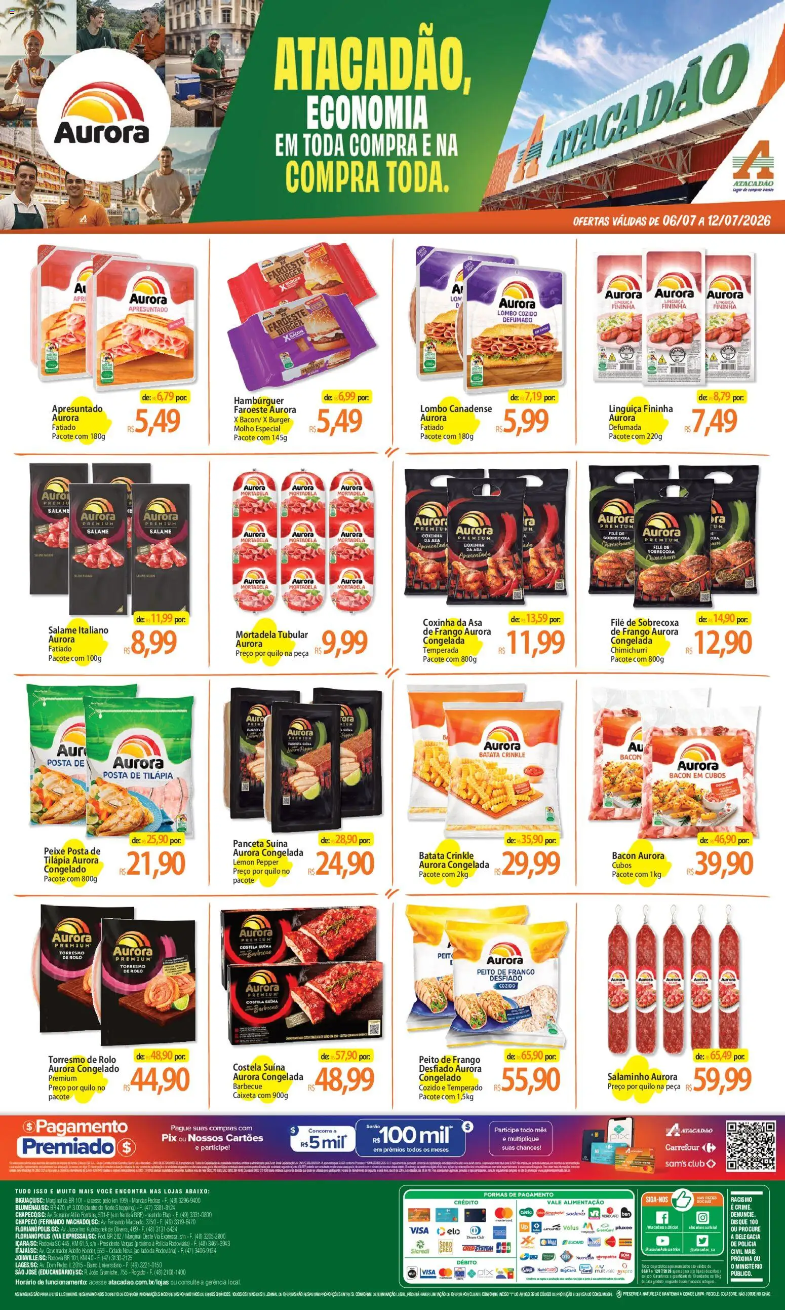 Pré-Visualização do folheto "Atacadão ofertas - SC" da loja Atacadão válido a partir de 06/07/2026