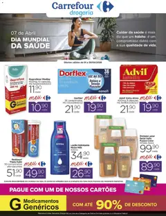 Pré-Visualização do folheto "Carrefour ofertas Drogaria" da loja Carrefour válido a partir de 01/04/2026