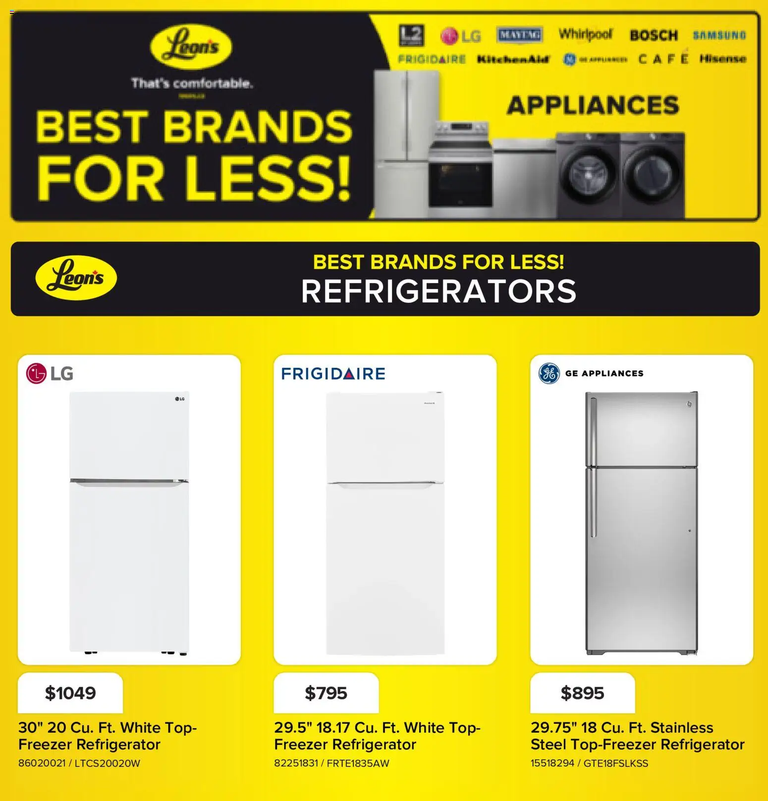 Preview of leaflet Leon's flyer - BBFL Appliances from shop Leon's is valid from Oct 22, 2026