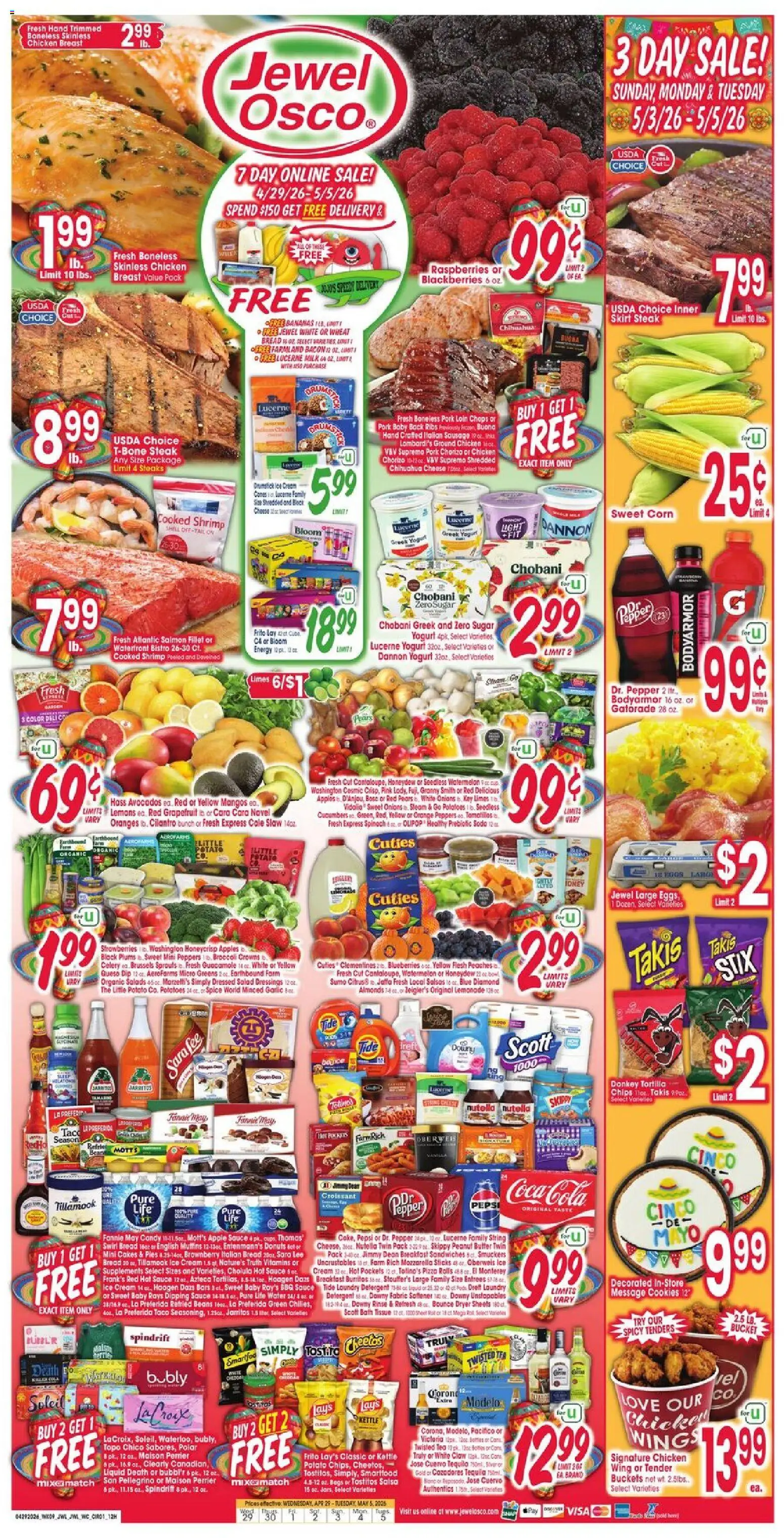 Ad Preview of Jewel Osco Jewel Osco Weekly Ad from 04/29/2026