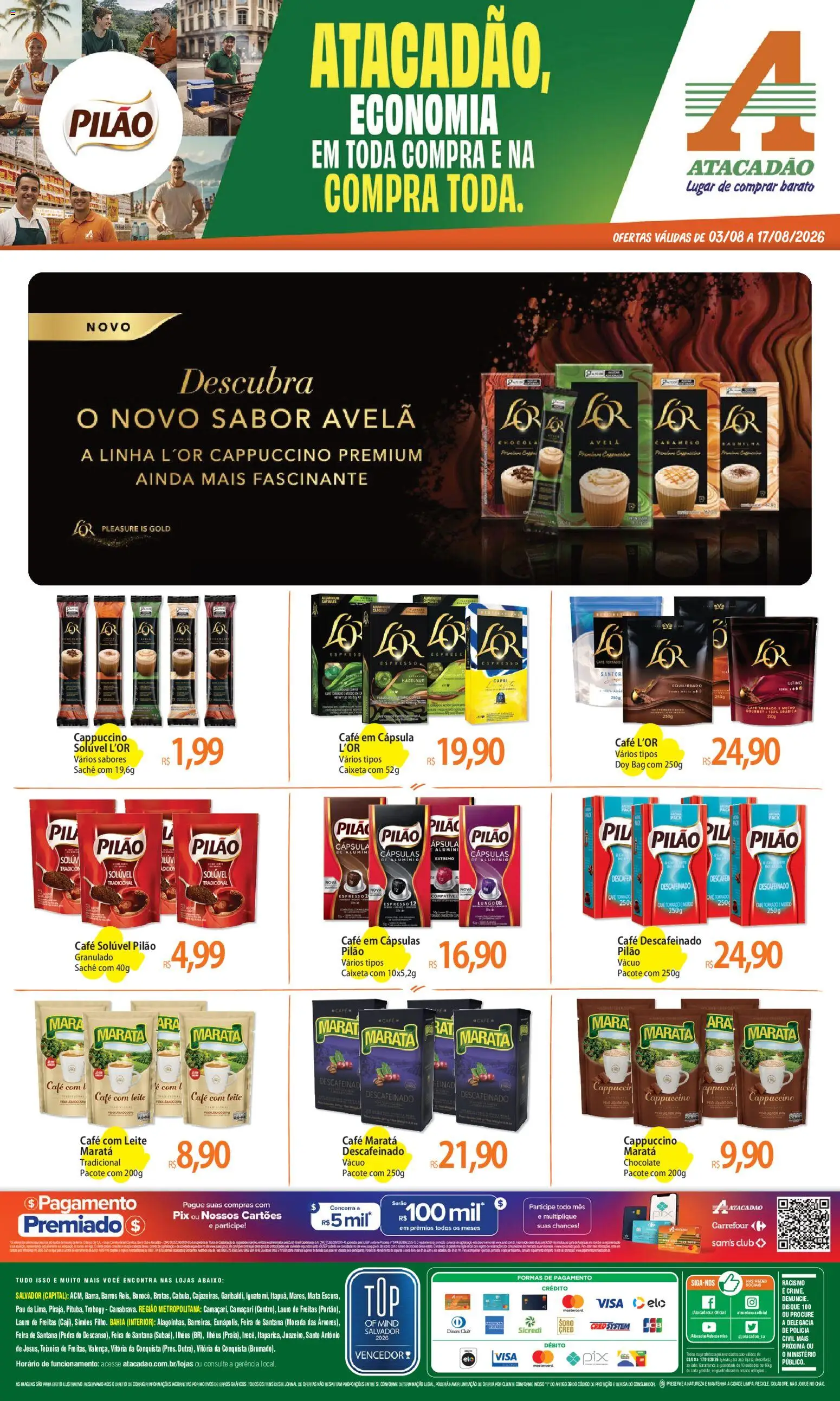 Pré-Visualização do folheto "Atacadão ofertas - BA" da loja Atacadão válido a partir de 03/08/2026