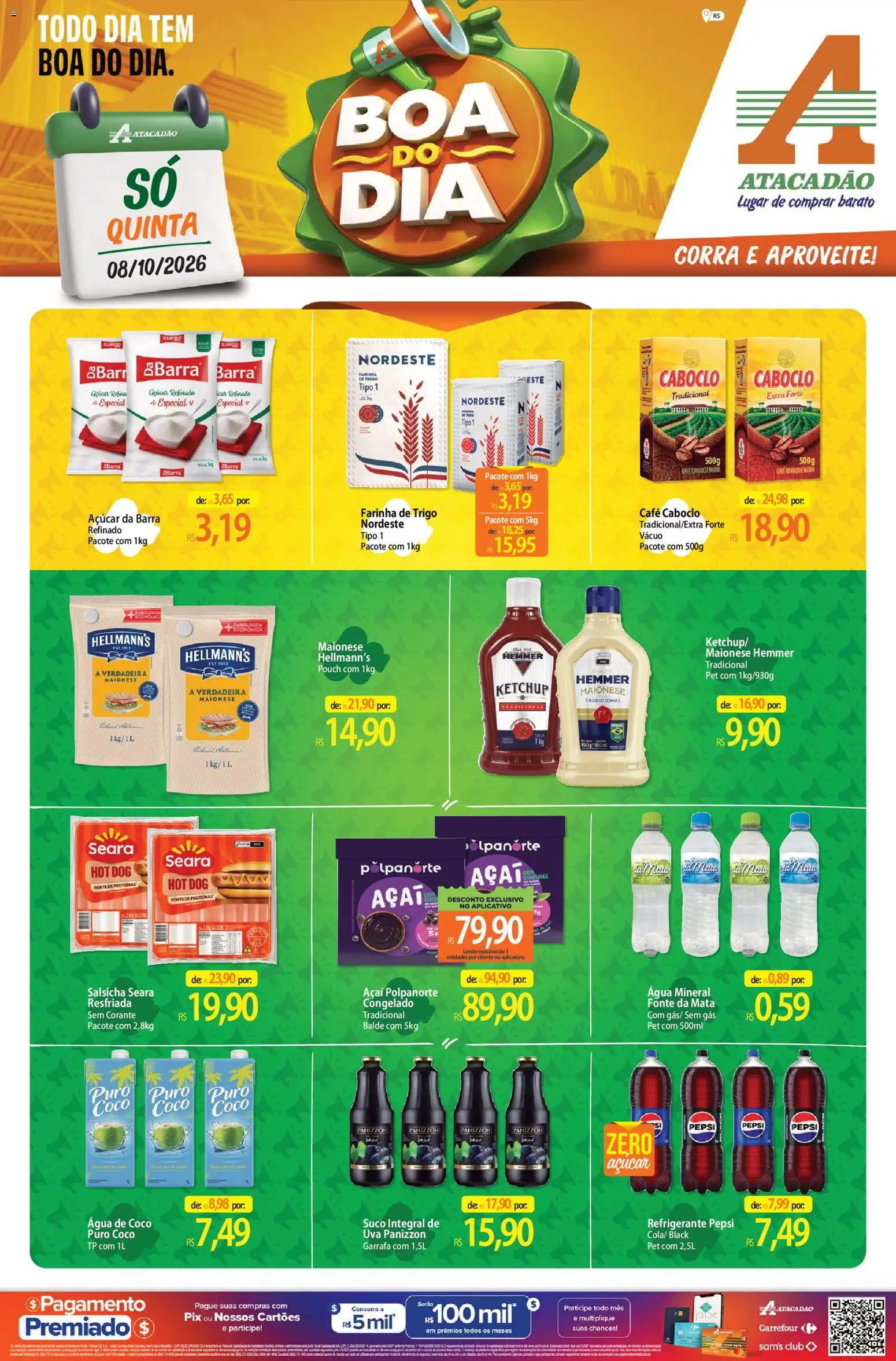 Pré-Visualização do folheto "Atacadão ofertas - RS" da loja Atacadão válido a partir de 08/10/2026