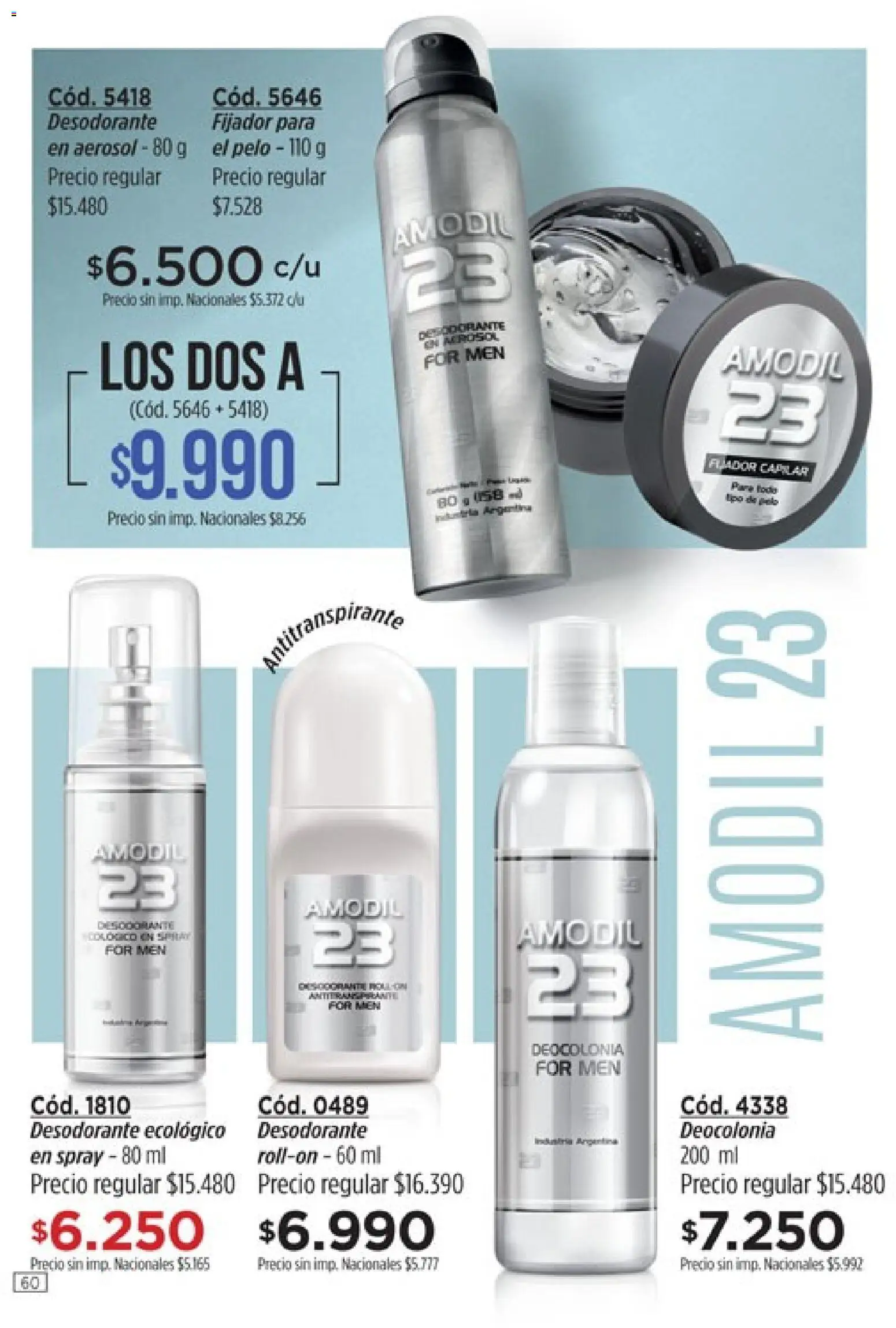 Vista previa del folleto de la tienda Amodil válido desde el 01/10/2026 - Desodorante, Antitranspirante, Fijador