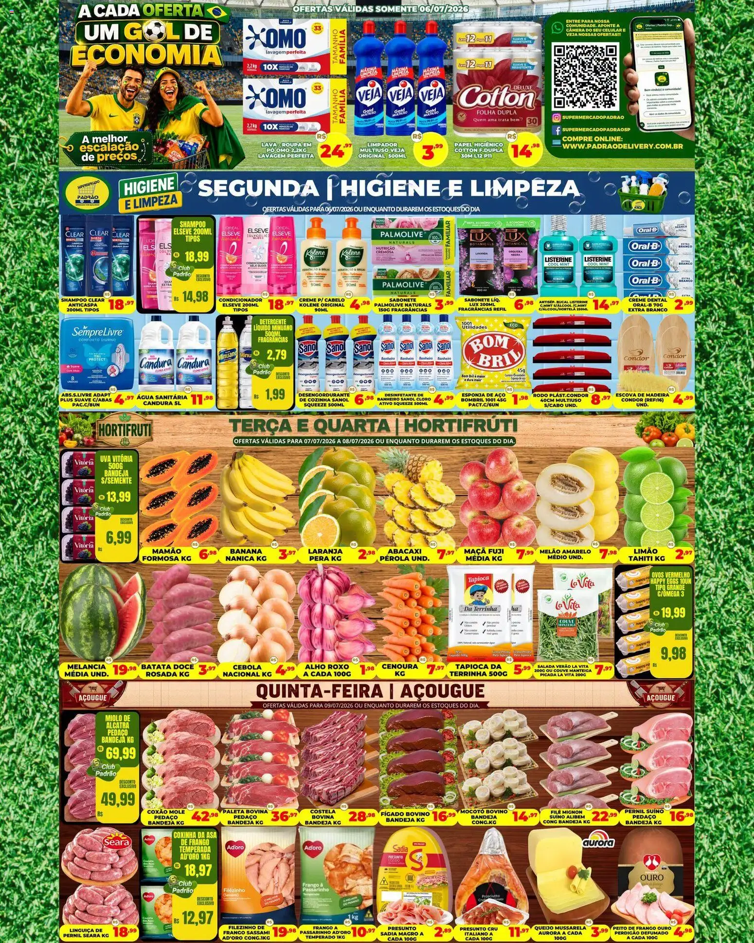 Pré-Visualização do folheto "Supermercado Padrão - Ofertas da semana" da loja Supermercado Padrão válido a partir de 06/07/2026