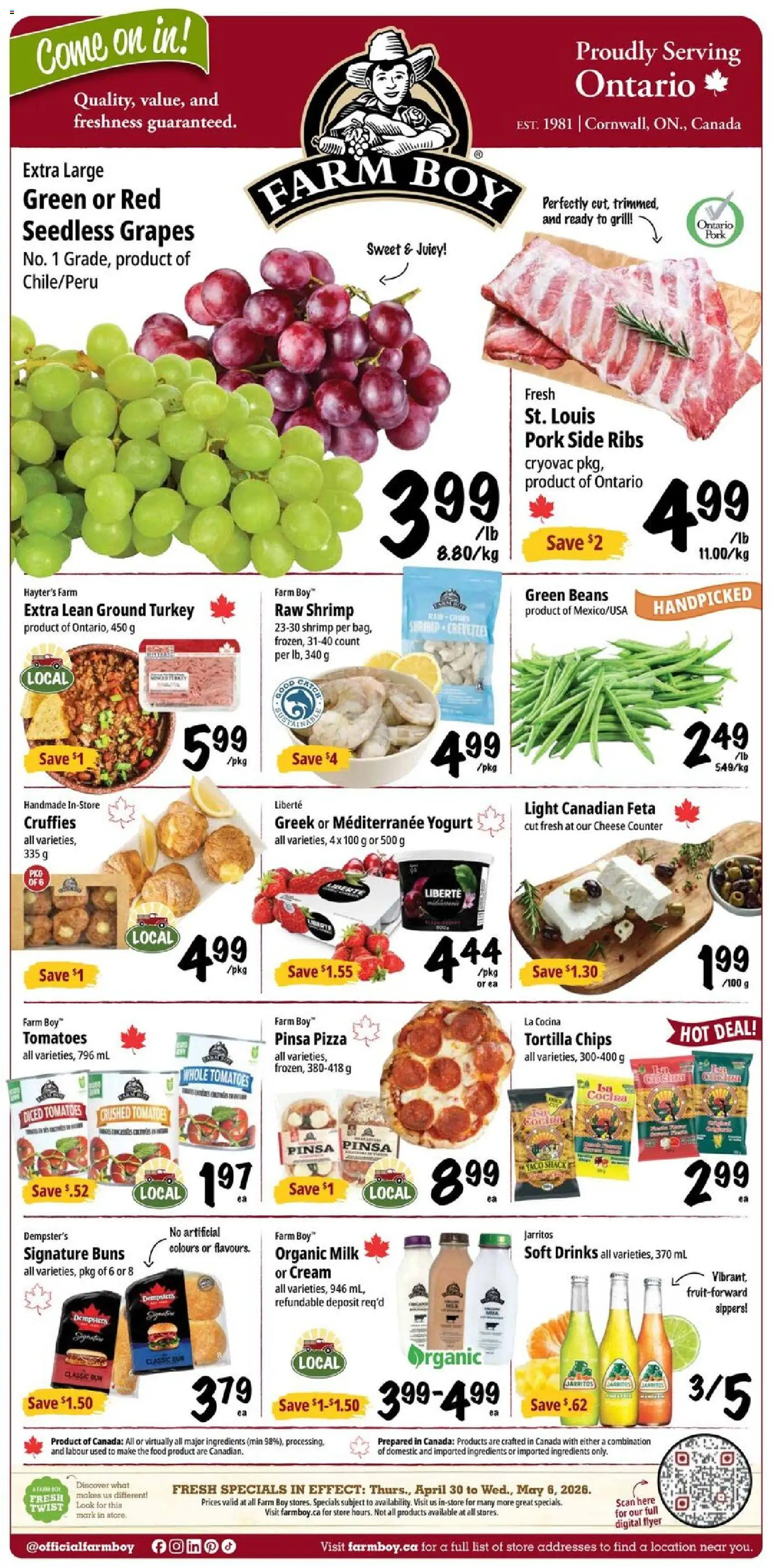 Preview of leaflet Farm Boy weekly flyer / circulaire from shop Farm Boy is valid from Apr 30, 2026