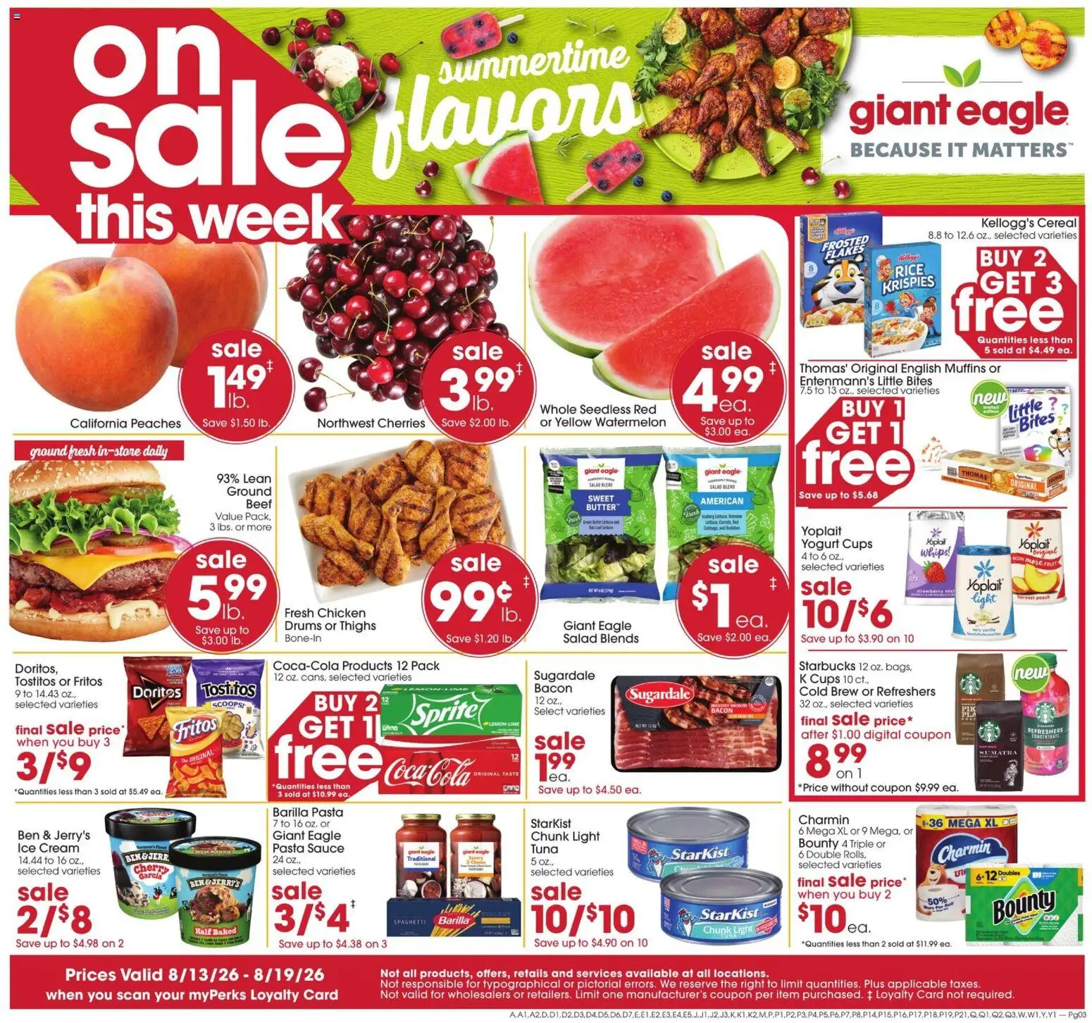 Ad Preview of Giant Eagle Giant Eagle Weekly Ad from 08/13/2026
