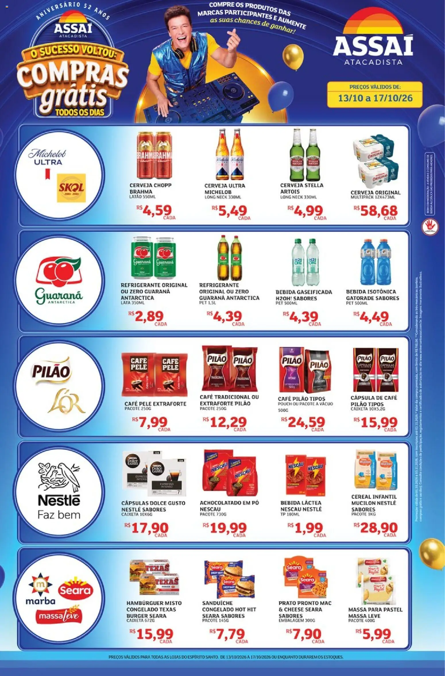 Pré-Visualização do folheto "Assaí Atacadista ofertas - ES" da loja Assaí Atacadista válido a partir de 13/10/2026