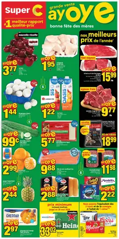 Un aperçu du dépliant Super C weekly flyer / circulaire du magasin Super C est valide à partir 7 mai 2026