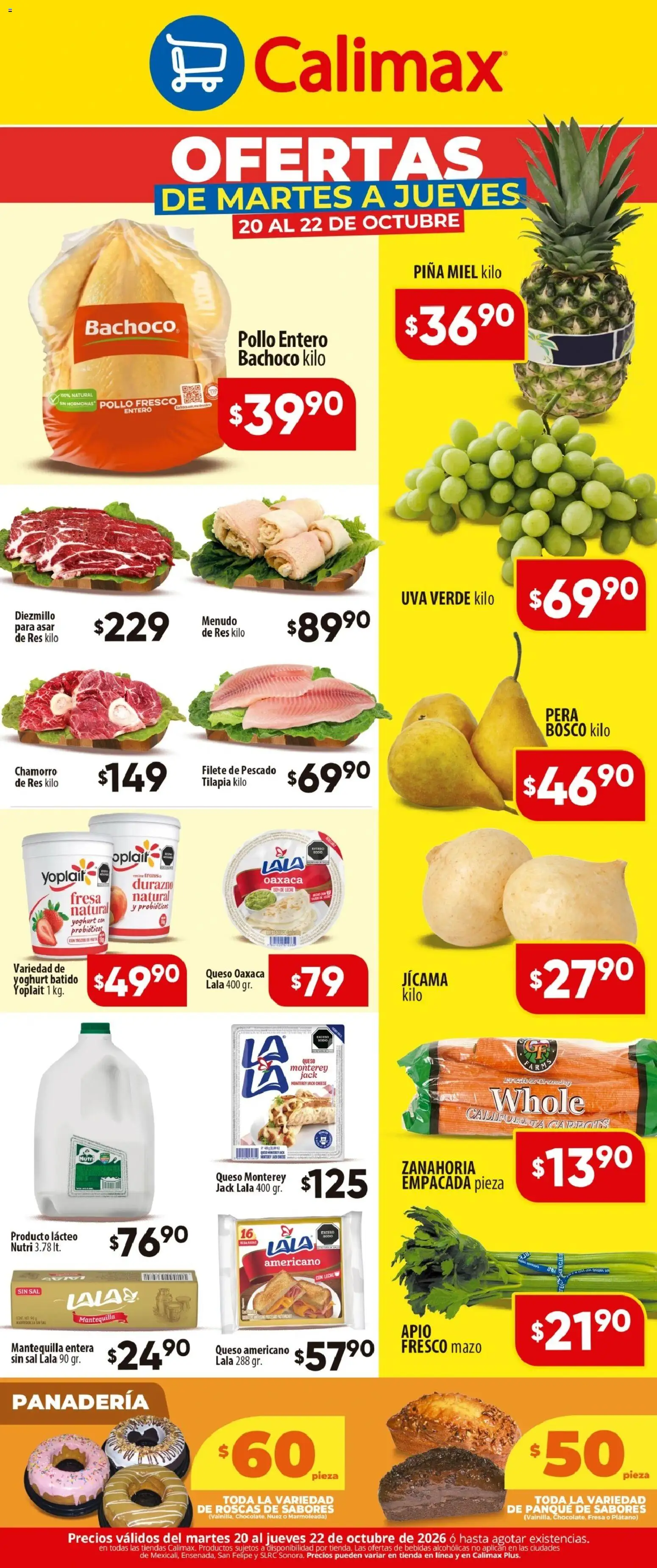 Vista previa las ofertas de la tienda Calimax - Calimax - Ofertas Martes y Jueves desde el 20/10/2026 