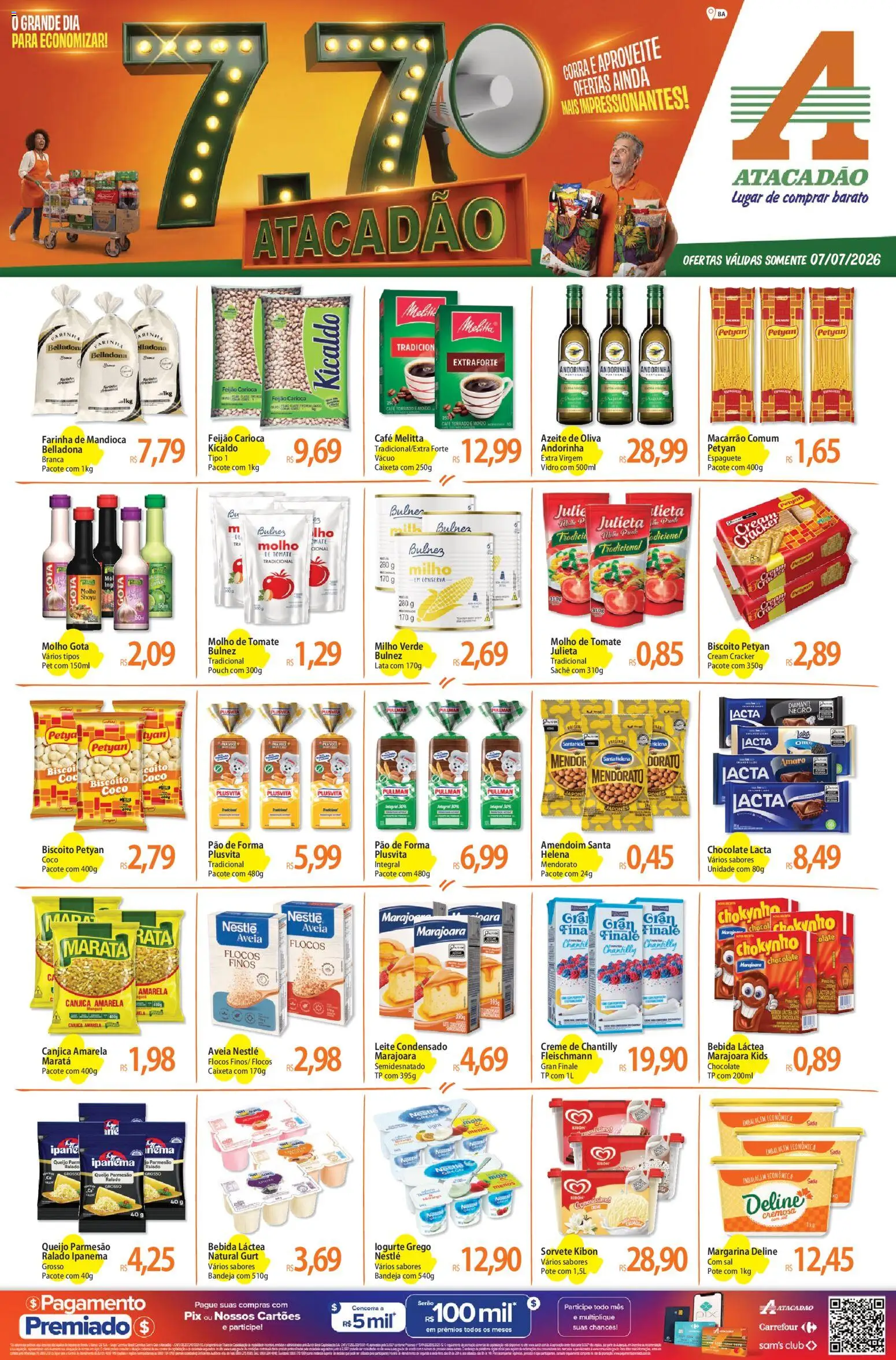 Pré-Visualização do folheto "Atacadão ofertas - BA" da loja Atacadão válido a partir de 07/07/2026