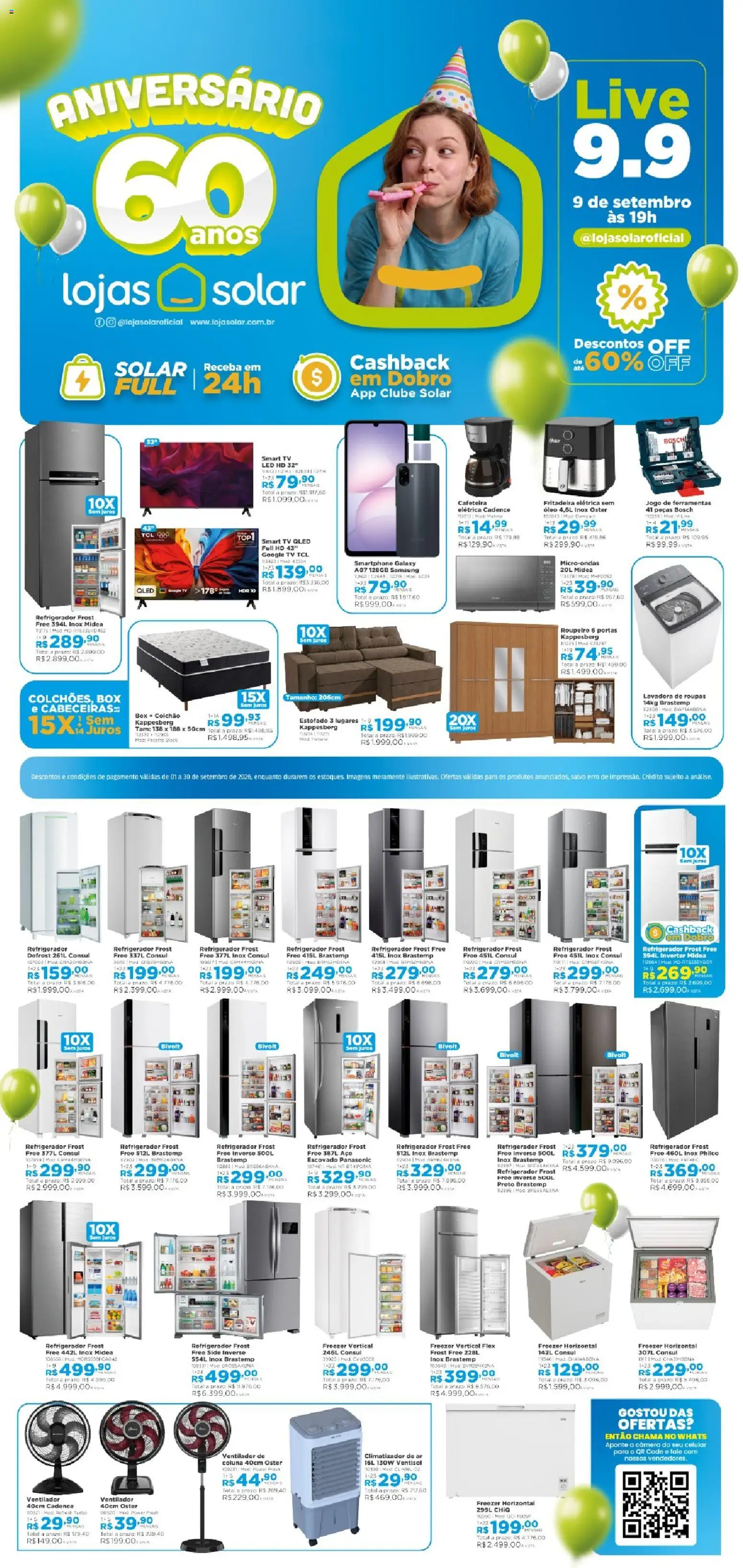 Pré-Visualização do folheto "Lojas Solar - Ofertas atuais" da loja Lojas Solar válido a partir de 01/09/2026