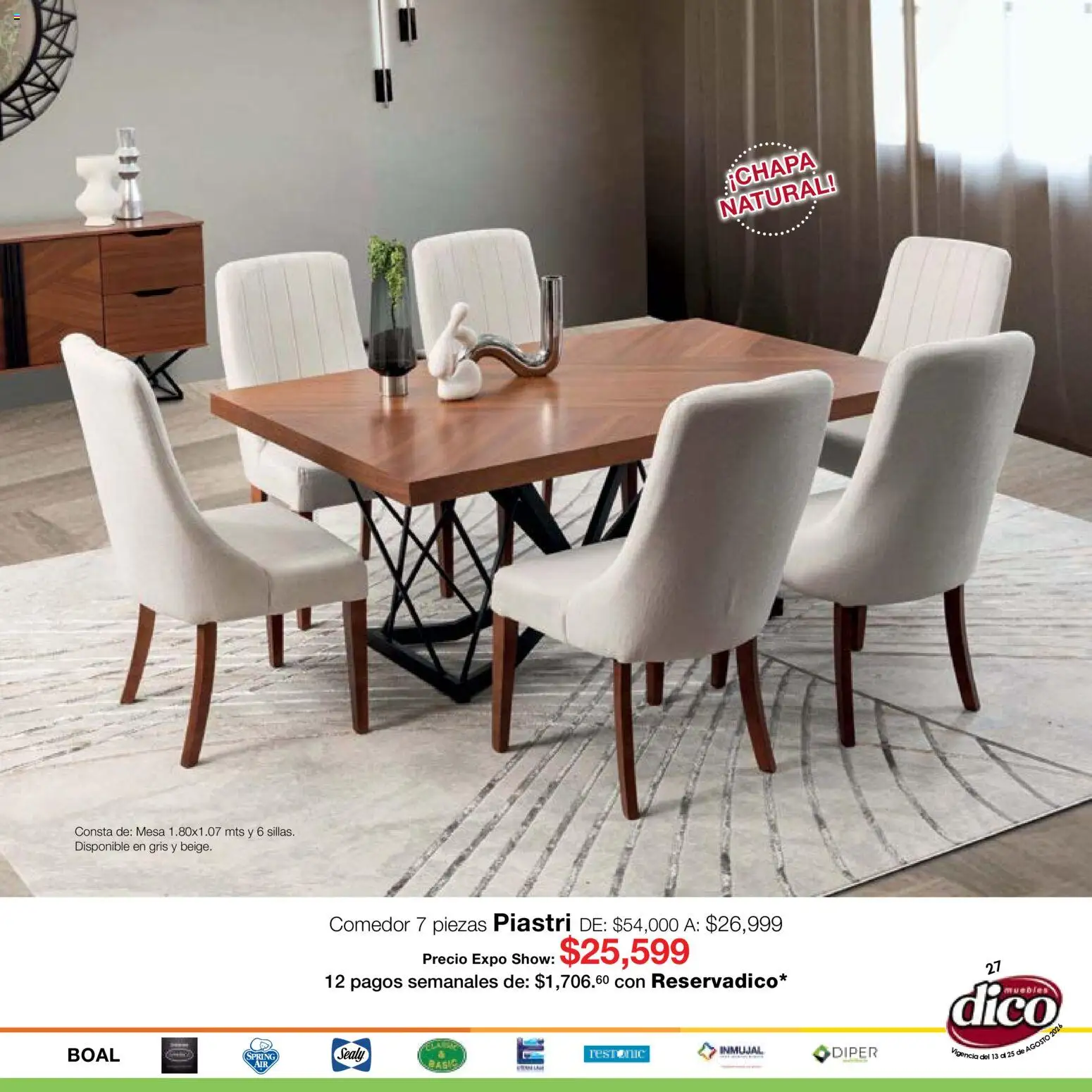 Vista previa las ofertas de la tienda Muebles Dico - Muebles Dico catálogo Expo Show desde el 13/08/2026 