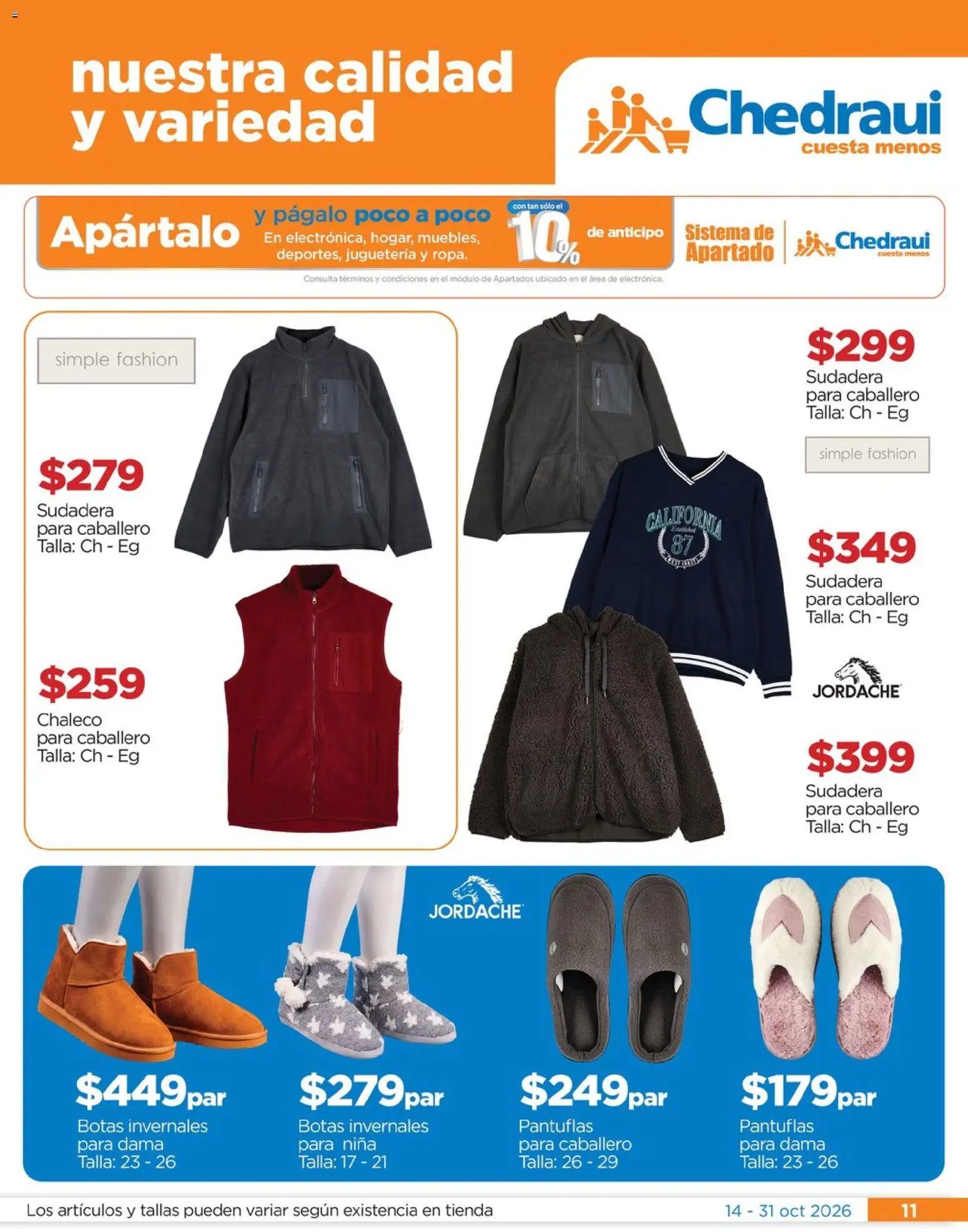 Vista previa las ofertas de la tienda Chedraui - Chedraui folleto Nuestras marcas propias calidad y variedad que cuesta menos desde el 14/10/2026 