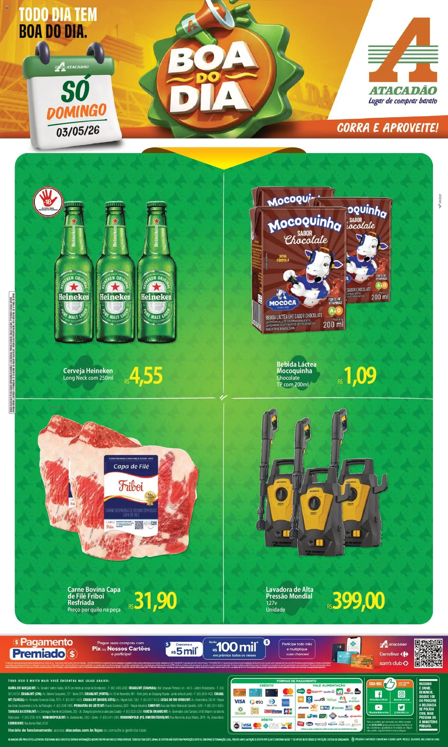 Pré-Visualização do folheto "Atacadão ofertas - MT" da loja Atacadão válido a partir de 03/05/2026