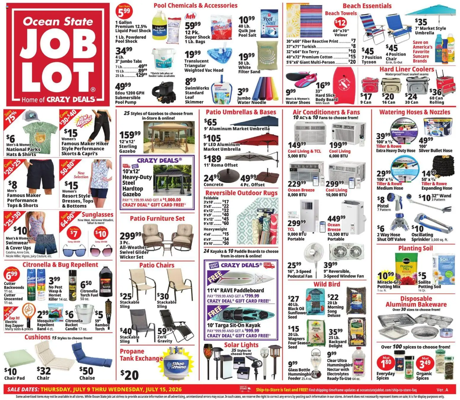 Ad Preview of Ocean State Job Lot Ocean State Job Lot Weekly Ad from 07/09/2026