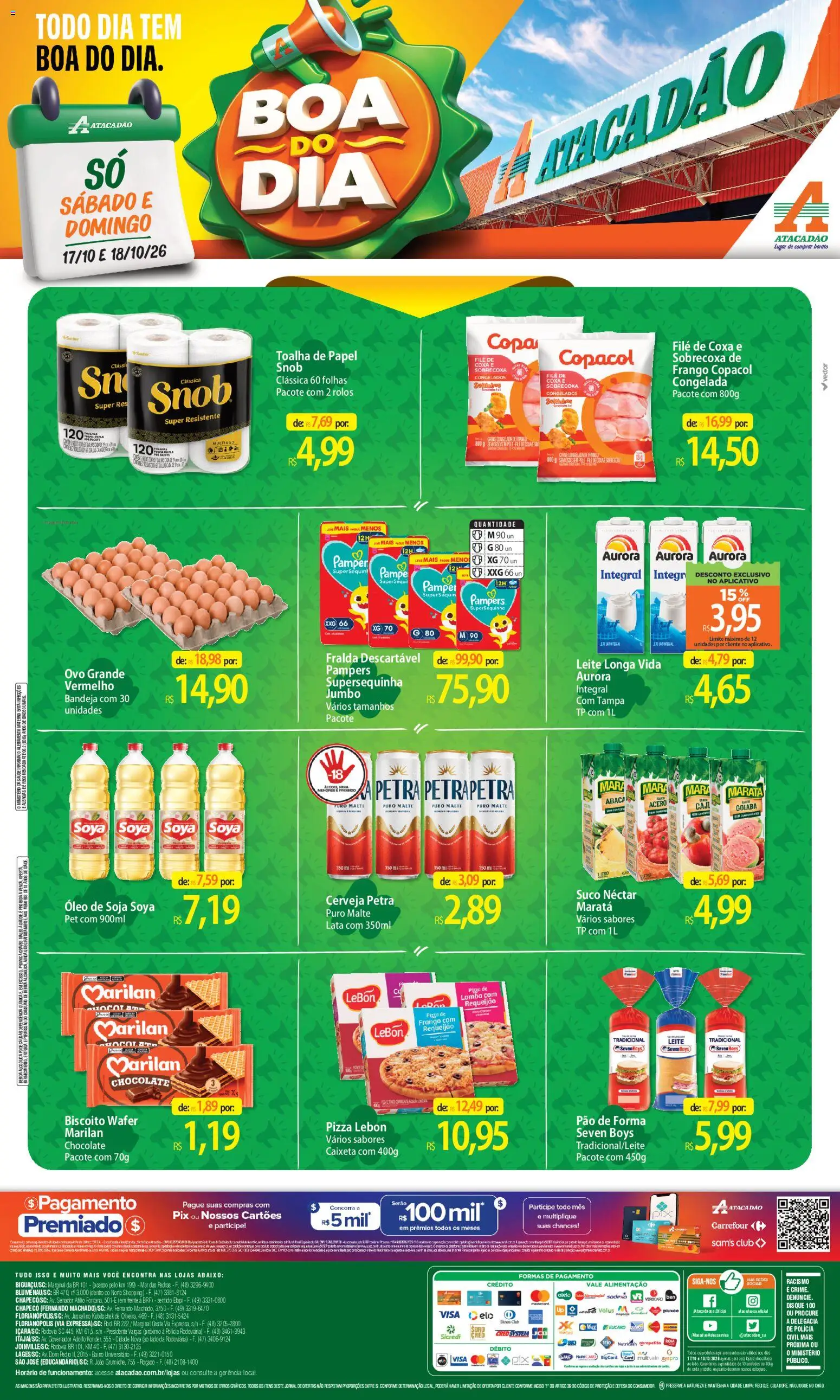 Pré-Visualização do folheto "Atacadão ofertas - SC" da loja Atacadão válido a partir de 17/10/2026