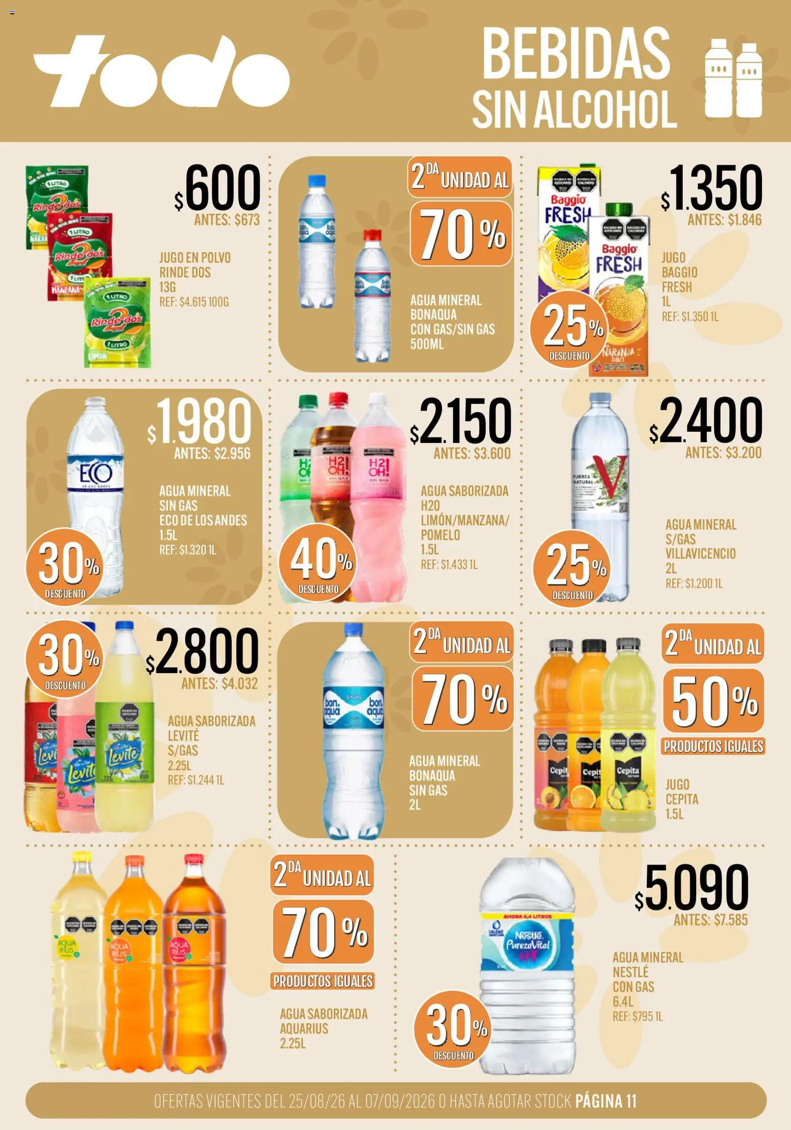 Vista previa del folleto de la tienda Supermercados TODO válido desde el 25/08/2026 