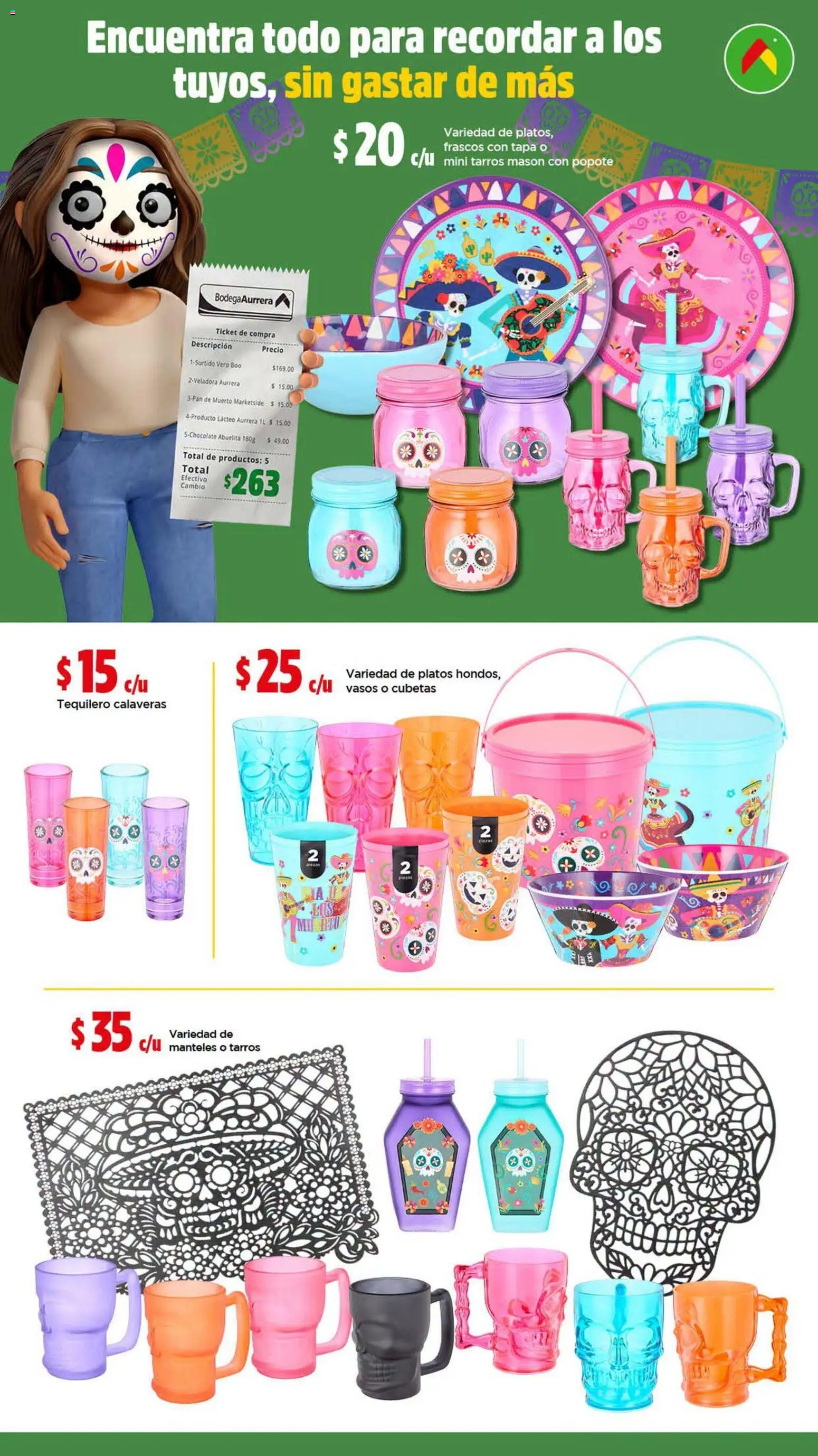 Vista previa las ofertas de la tienda Bodega Aurrerá - Bodega Aurrerá folleto Encuentra todo para recordar a los tuyos, sin gastar de más desde el 17/09/2026 - Vasos