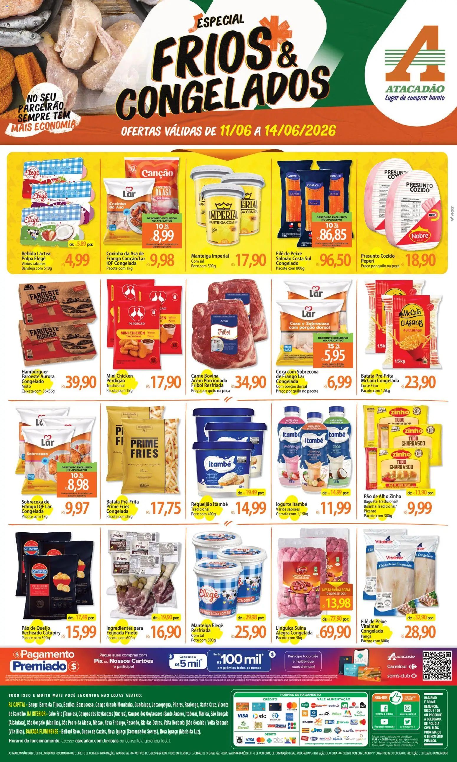Pré-Visualização do folheto "Atacadão ofertas - RJ" da loja Atacadão válido a partir de 11/06/2026
