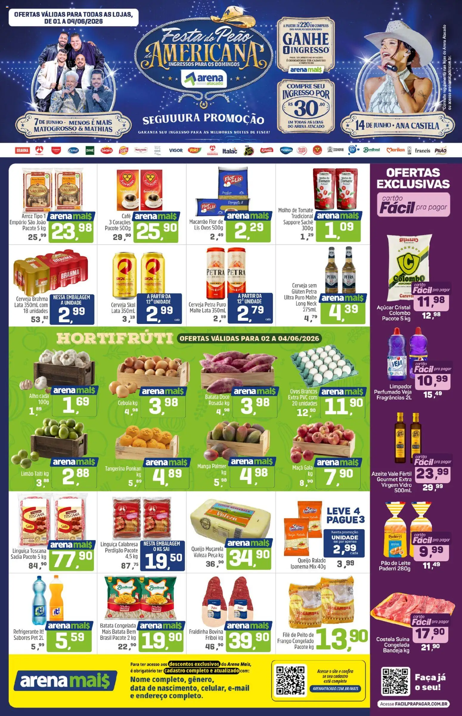 Pré-Visualização do folheto "Arena Atacado - Ofertas da semana" da loja Arena Atacado válido a partir de 02/06/2026
