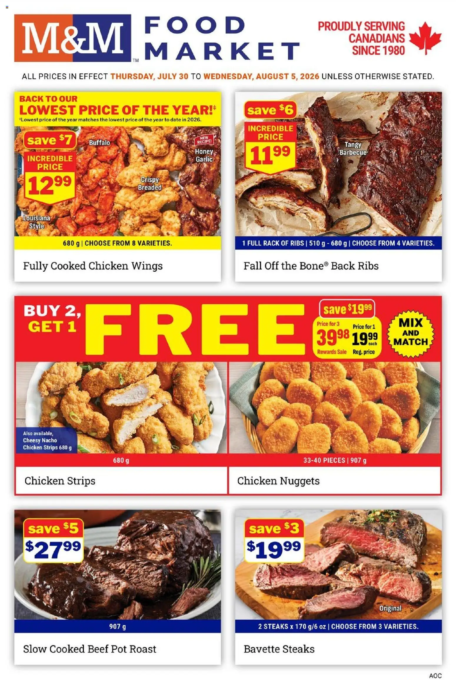 Preview of leaflet M&M Food Market weekly flyer / circulaire from shop M&M Food Market is valid from Jul 30, 2026