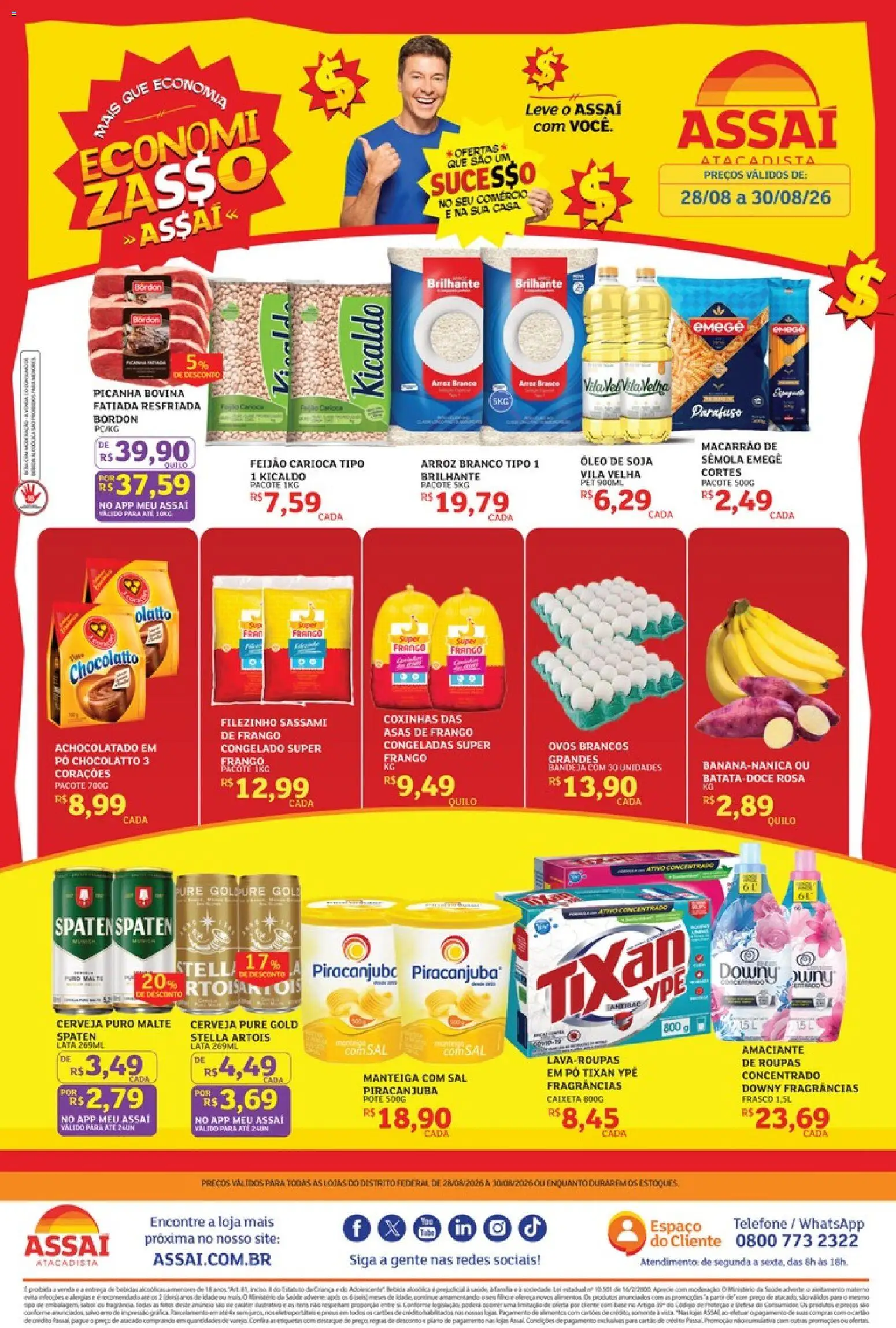 Pré-Visualização do folheto "Assaí Atacadista ofertas - DF" da loja Assaí Atacadista válido a partir de 28/08/2026