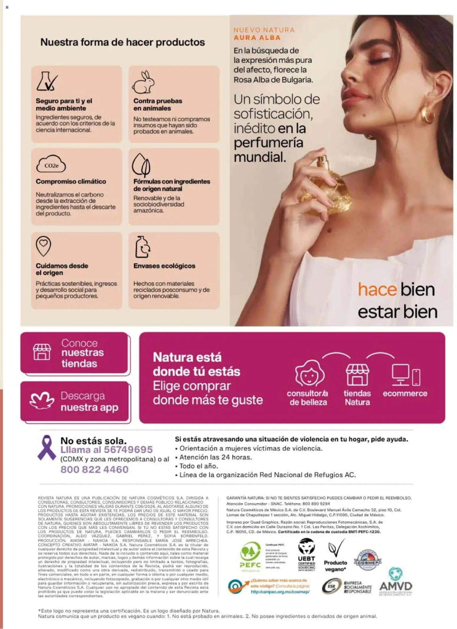 Vista previa las ofertas de la tienda Natura - Natura campaña 6 2026 desde el 02/04/2026 - Té, Teléfono, Durazno, Revista, Ingredientes, Sobre, Cadena
