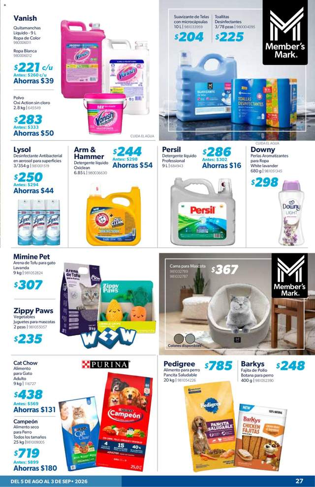 Nuevo catálogo de Sam's Club a partir del 05/08
