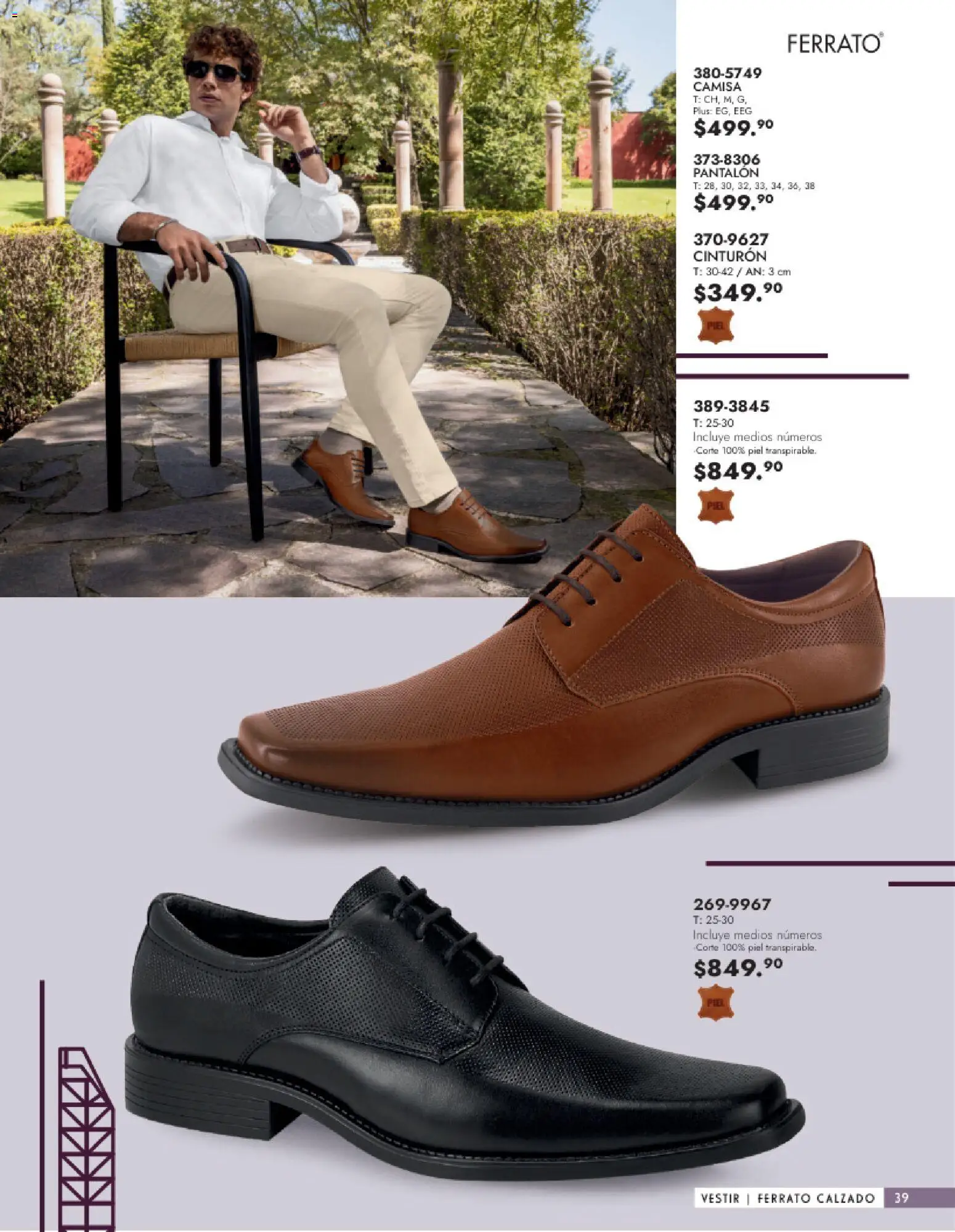 Vista previa las ofertas de la tienda Andrea - Catálogo Calzado Caballero desde el 25/01/2026 - Camisa, Cinturón