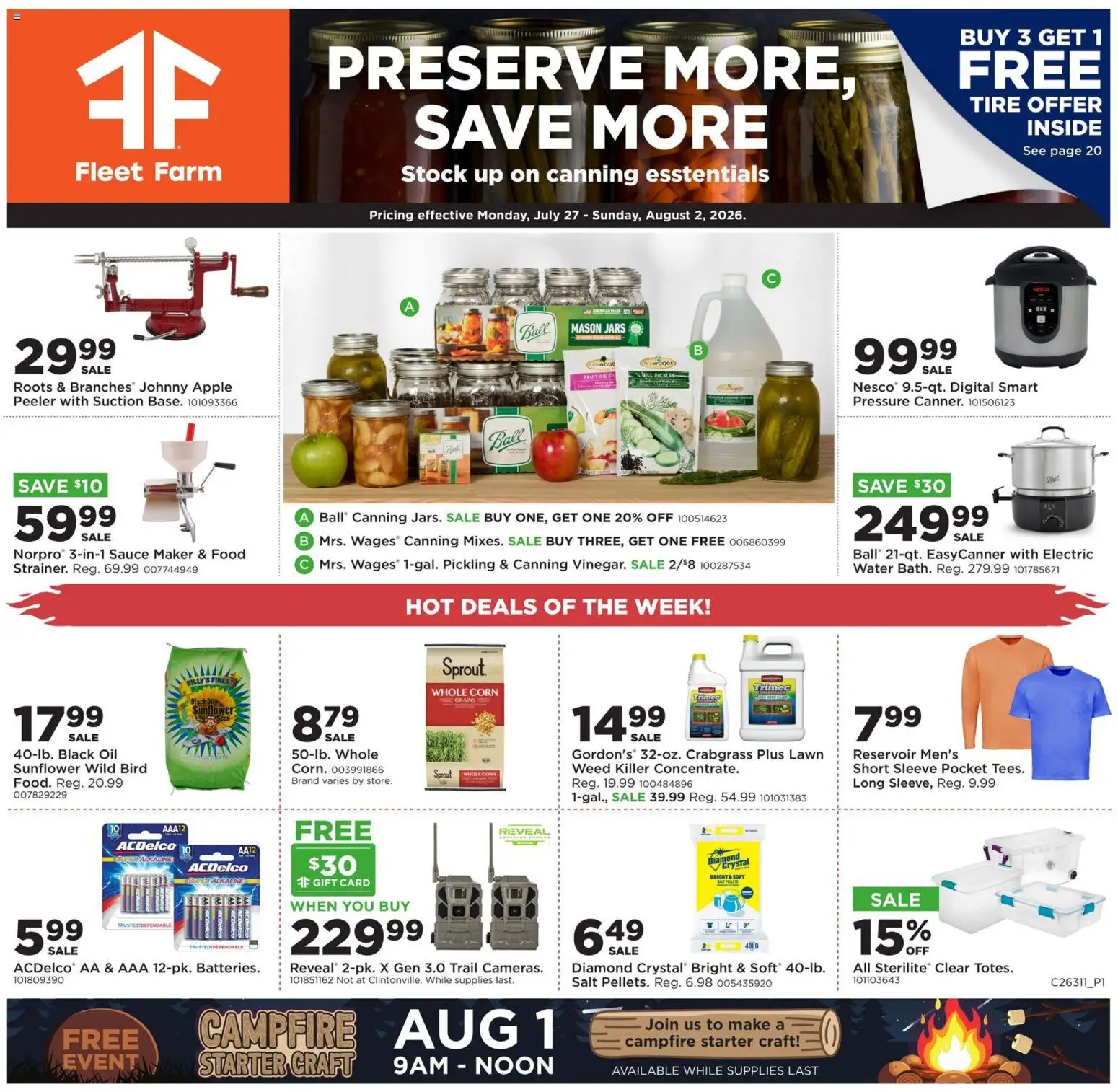 Mills Fleet Farm Weekly Ad from 07/27/2026 >> Flyer