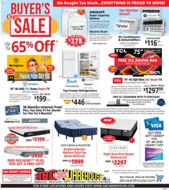 Ad Preview of ABC Warehouse ABC Warehouse Weekly Ad from 07/19/2026