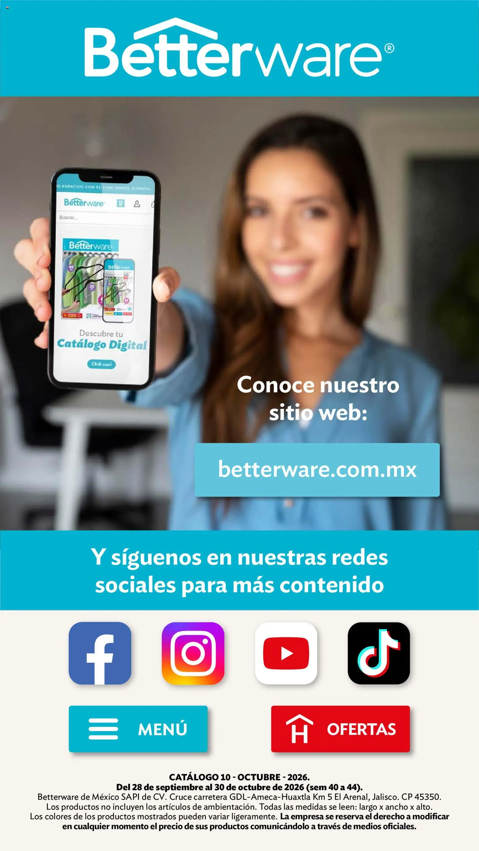 Vista previa las ofertas de la tienda Betterware - Betterware campaña 10 2026 desde el 28/09/2026 
