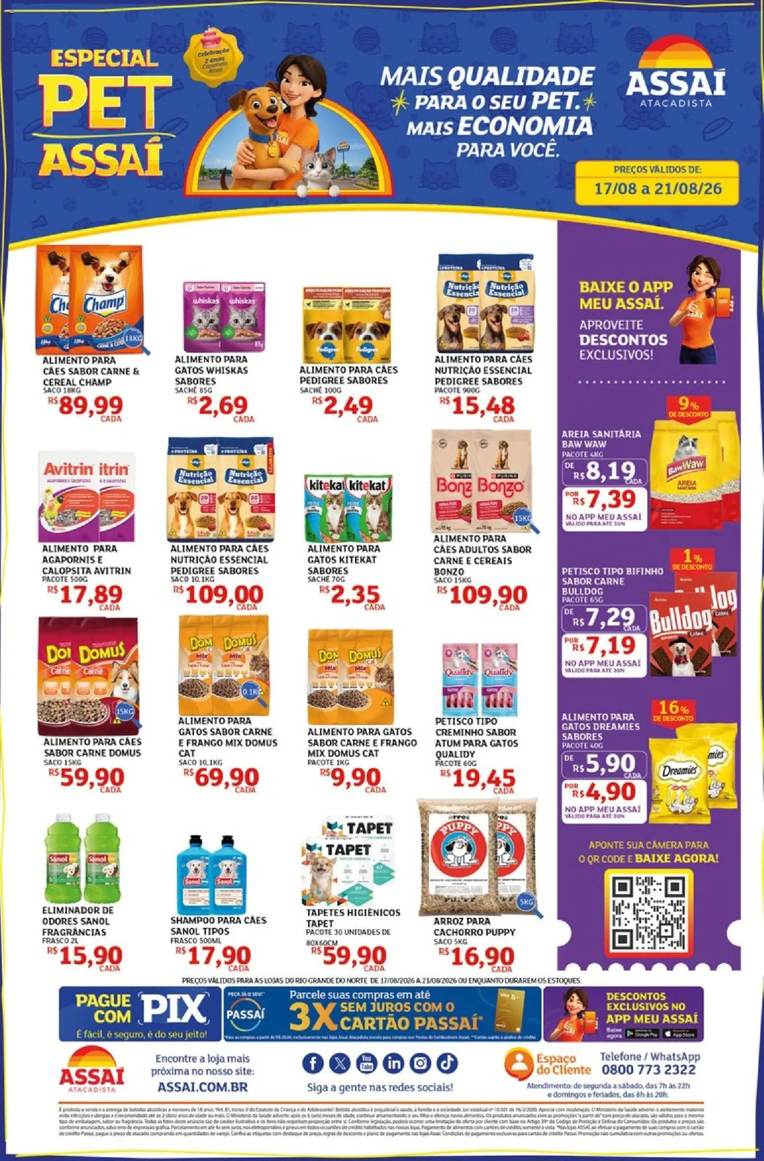 Pré-Visualização do folheto "Assaí Atacadista ofertas - RN" da loja Assaí Atacadista válido a partir de 17/08/2026