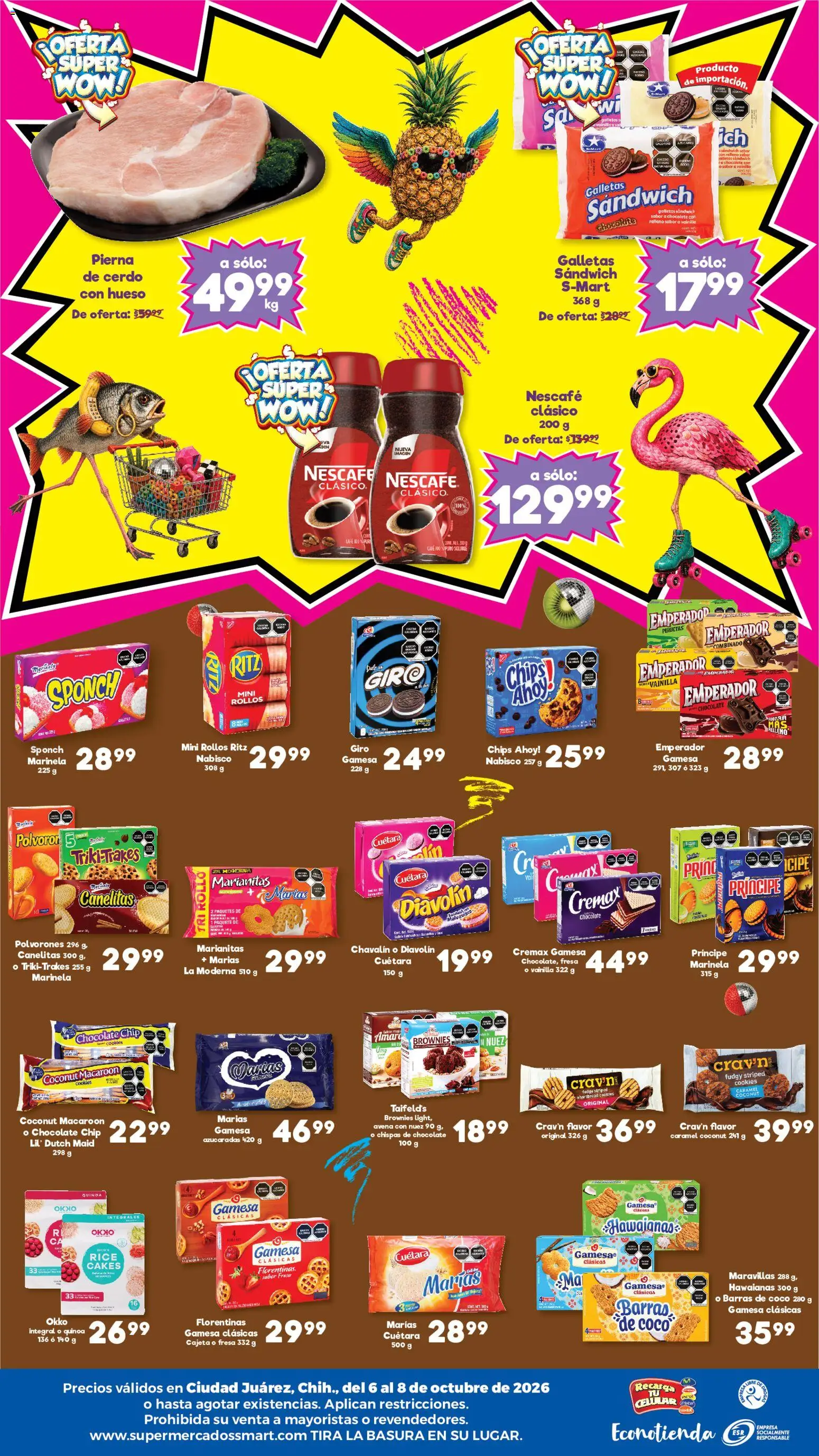 Vista previa las ofertas de la tienda S-Mart - S-Mart folleto Ofertas de feria Juárez desde el 06/10/2026 