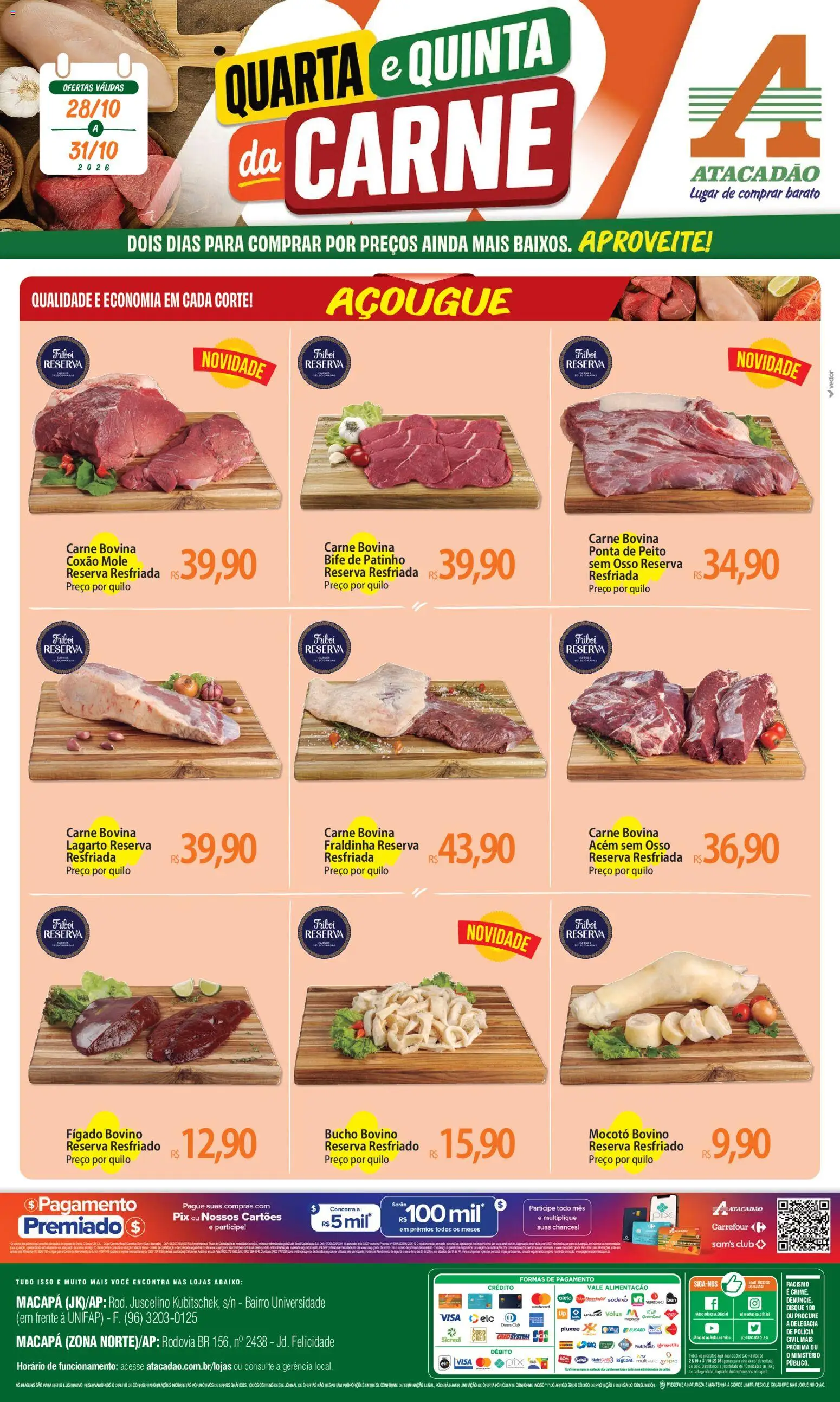 Pré-Visualização do folheto "Atacadão ofertas - AP" da loja Atacadão válido a partir de 28/10/2026