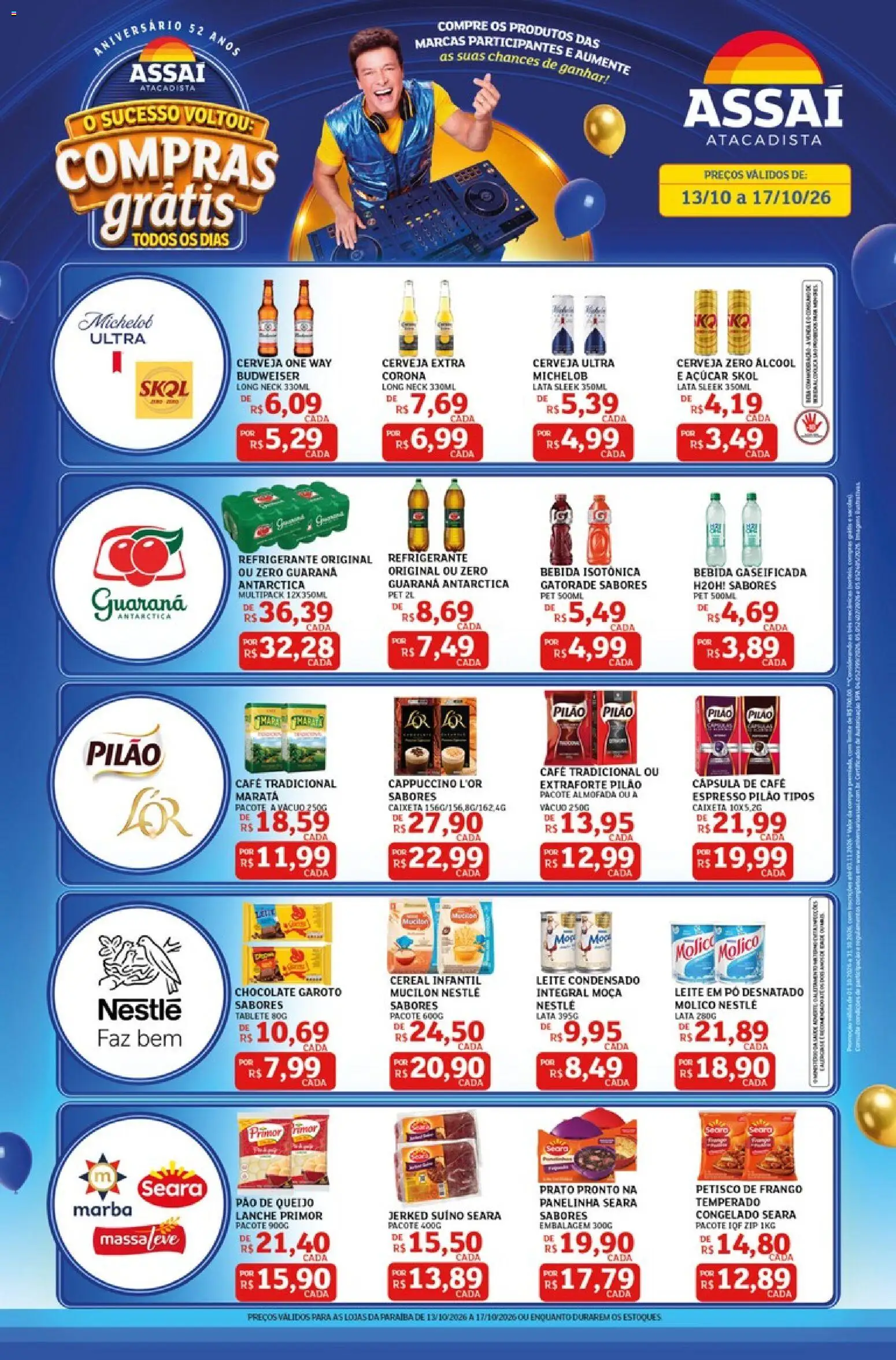 Pré-Visualização do folheto "Assaí Atacadista ofertas - PB" da loja Assaí Atacadista válido a partir de 13/10/2026