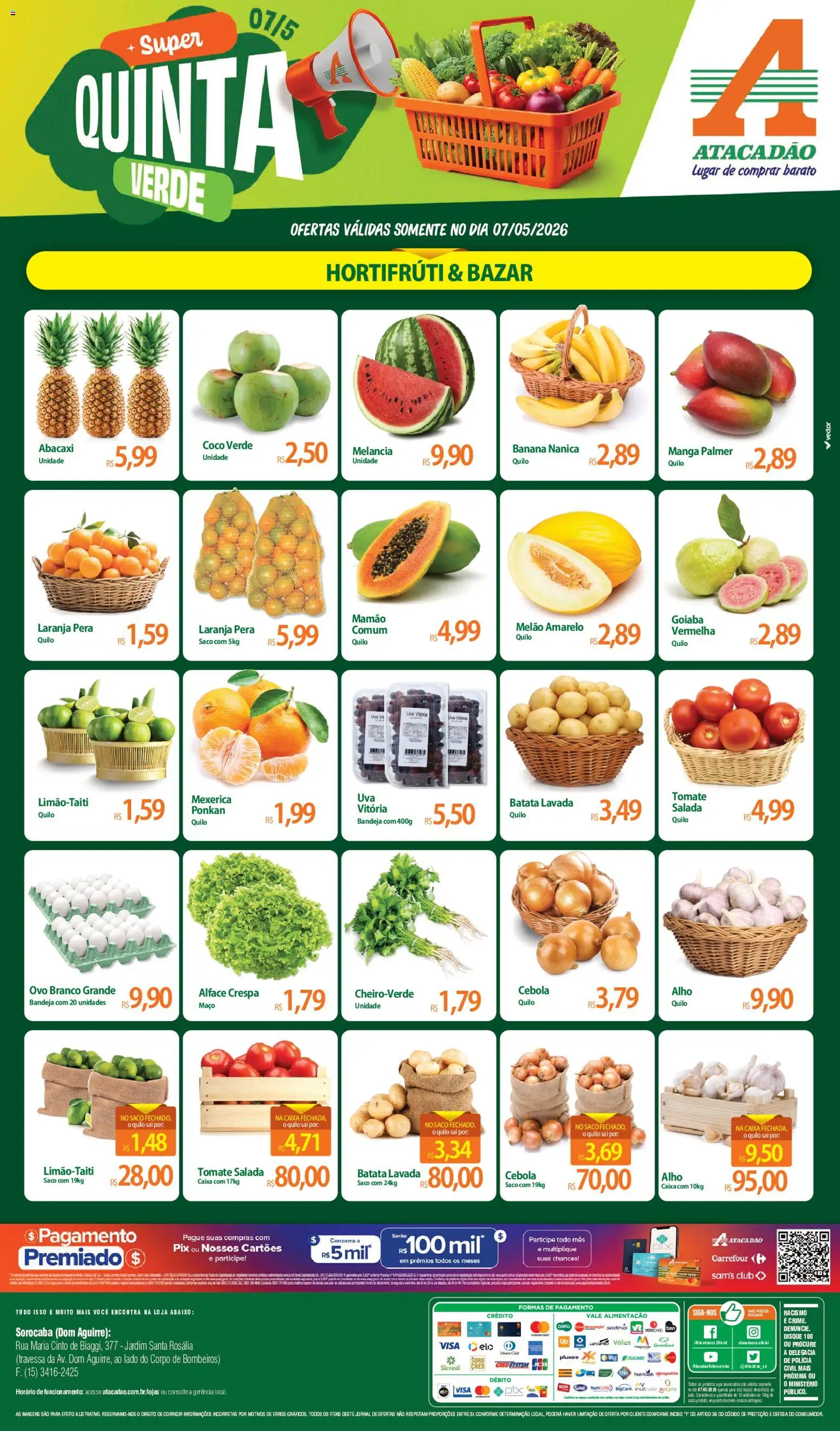 Pré-Visualização do folheto "Atacadão ofertas - SP" da loja Atacadão válido a partir de 07/05/2026