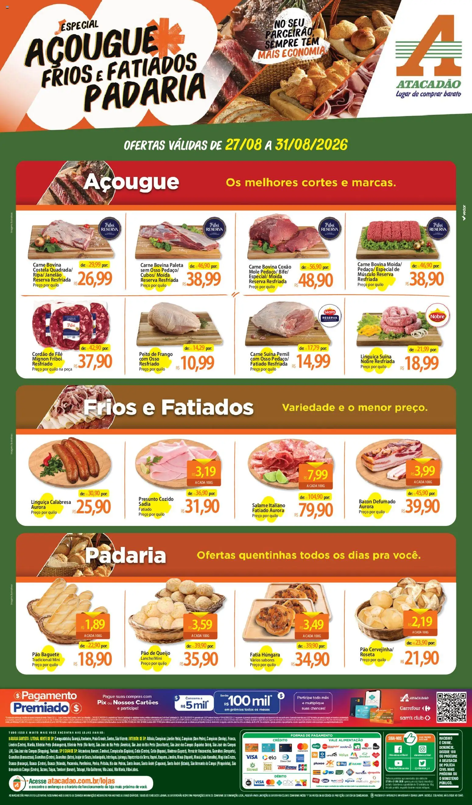 Pré-Visualização do folheto "Atacadão ofertas - SP" da loja Atacadão válido a partir de 27/08/2026