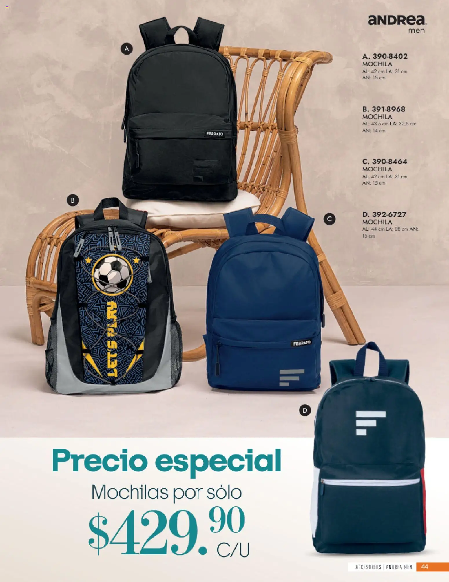 Vista previa las ofertas de la tienda Andrea - Andrea catálogo Accesorios para todos desde el 24/05/2026 
